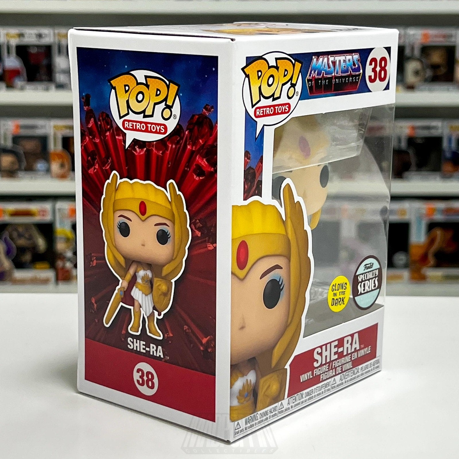 Funko Pop Retro Toys Masters of the Universe She-Ra Glow Specialty Series 38 Toy