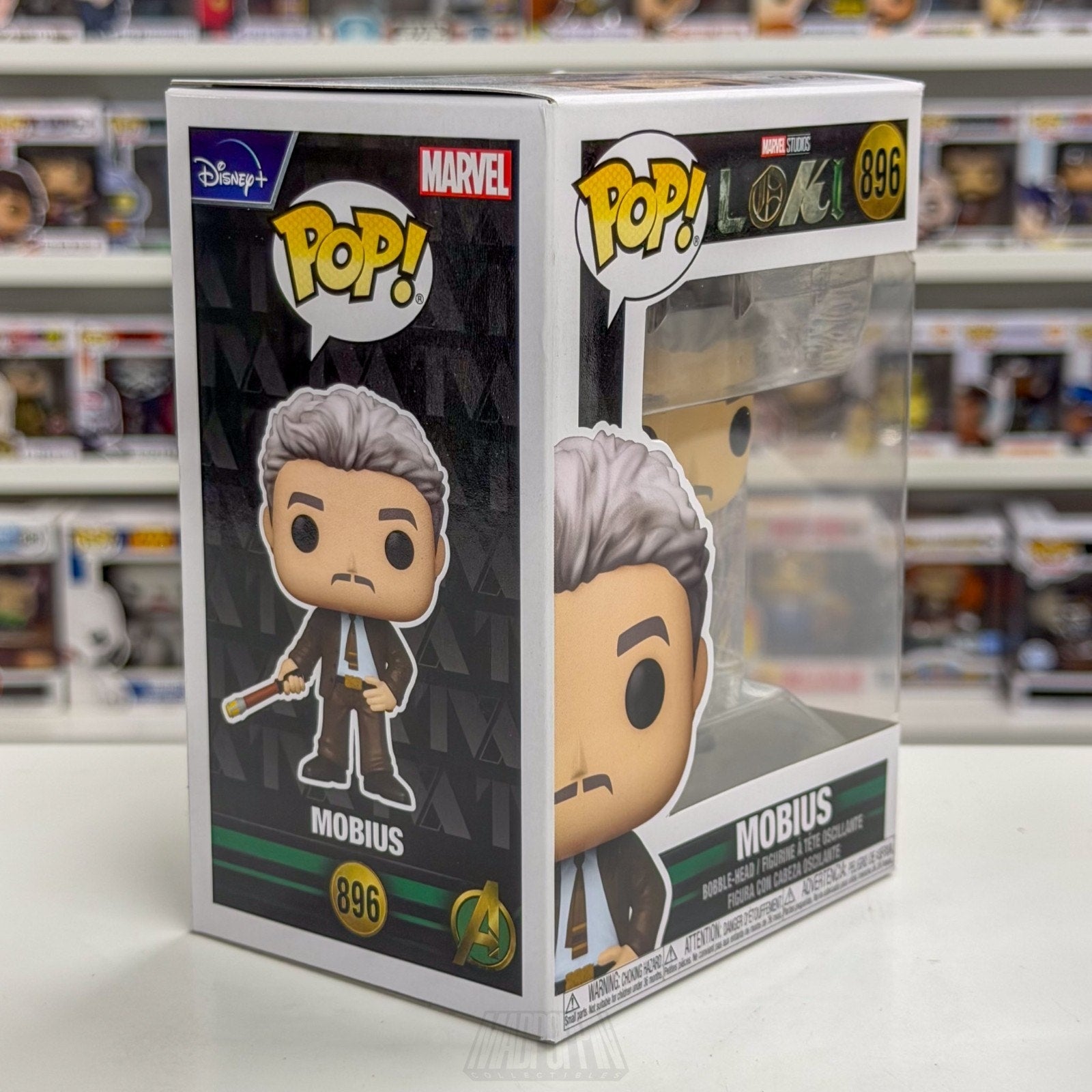 Funko Pop Marvel Studios Loki Mobius 896 MCU TVA Multiverse Toy Vinyl Figure