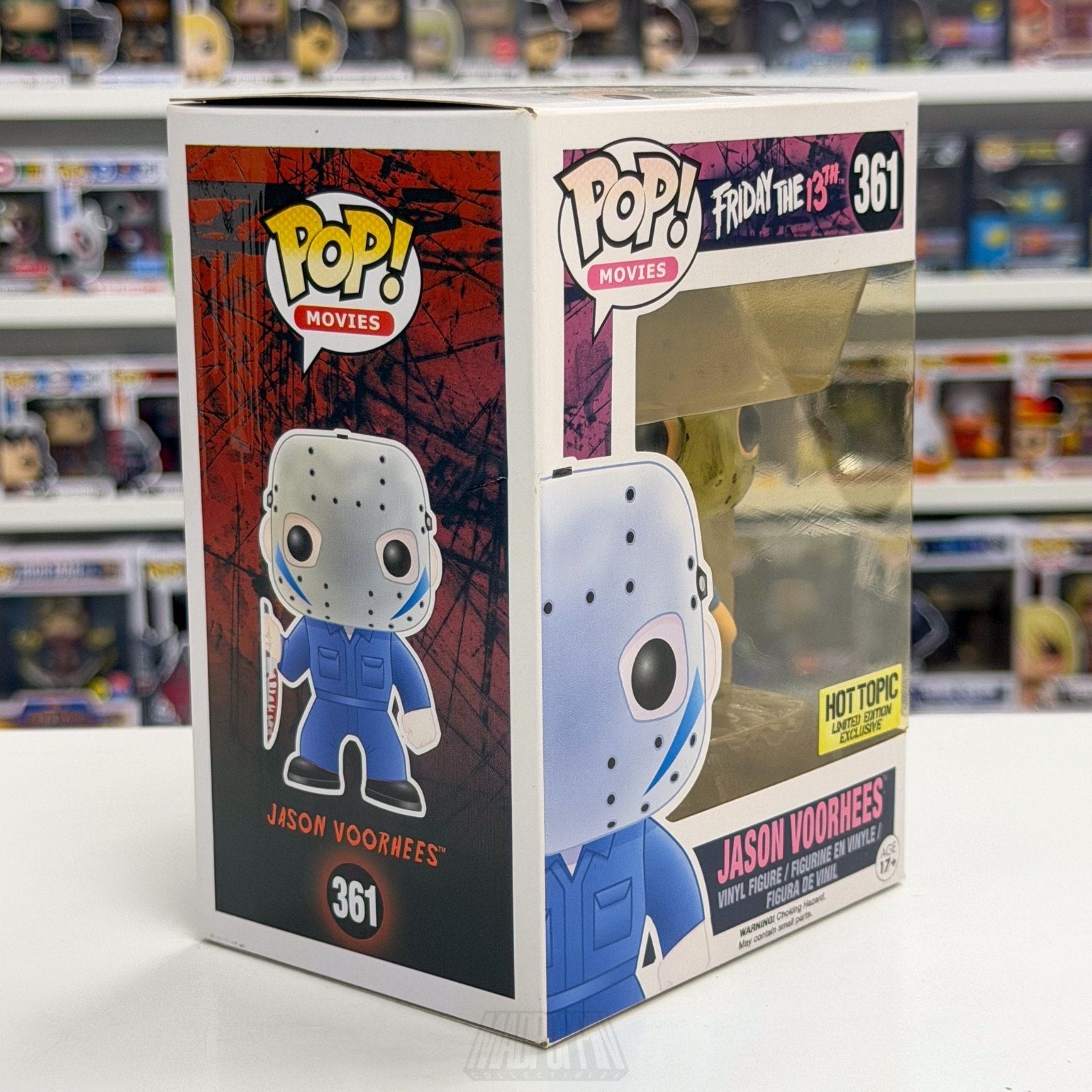 Funko Pop Movies Friday 13th Jason Voorhees Blue Part V Hot Topic 361 Toy Figure