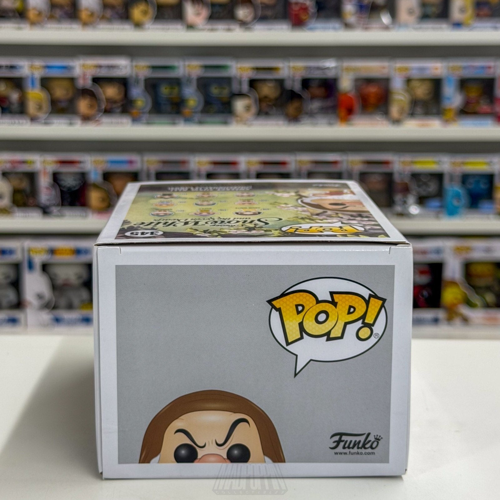 Funko Pop Disney Snow White 7 Dwarfs Grumpy 345 Animated Musical Vinyl Figure