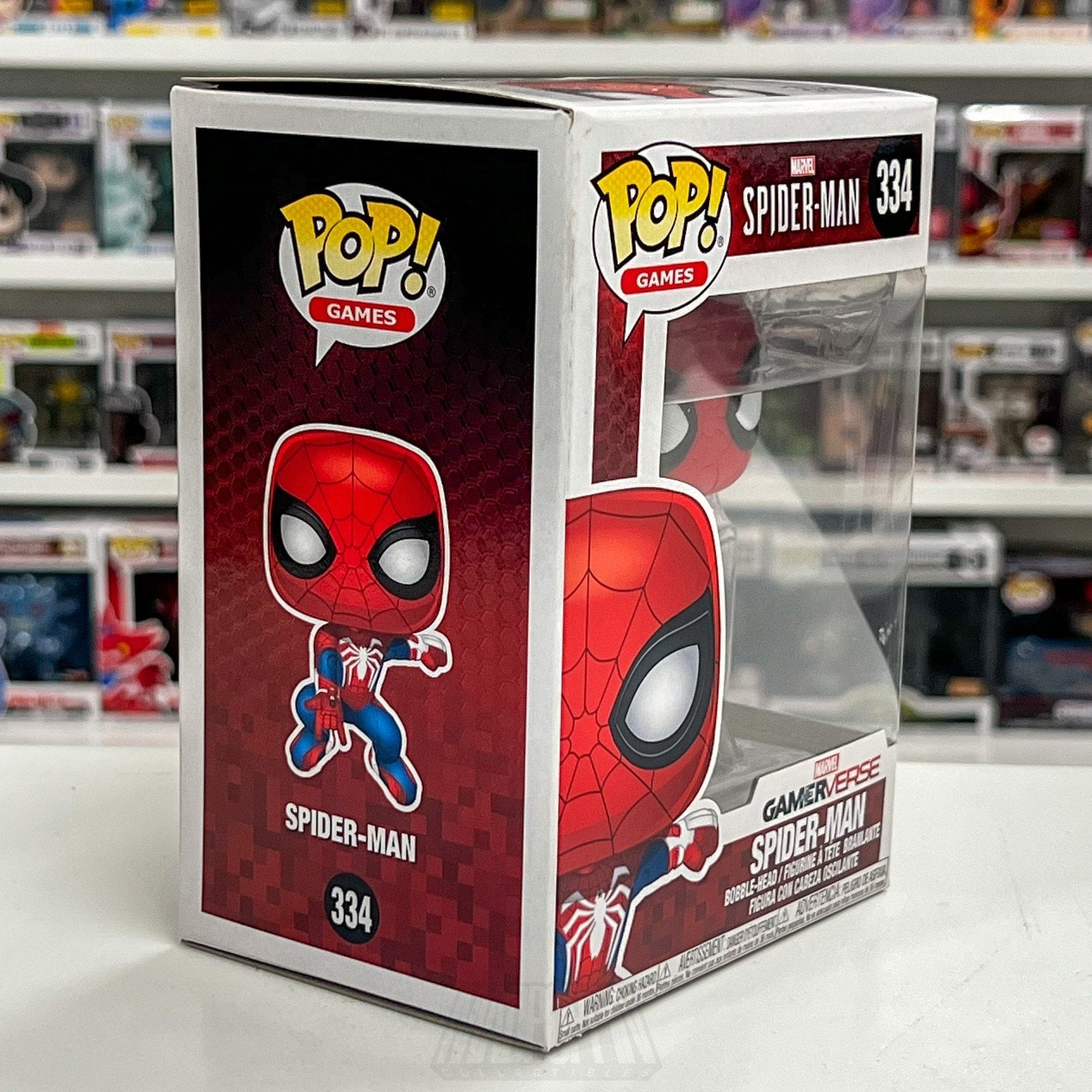 Funko Pop Marvel Gamerverse Spider-Man GameStop 334 Peter Parker Vinyl Figure