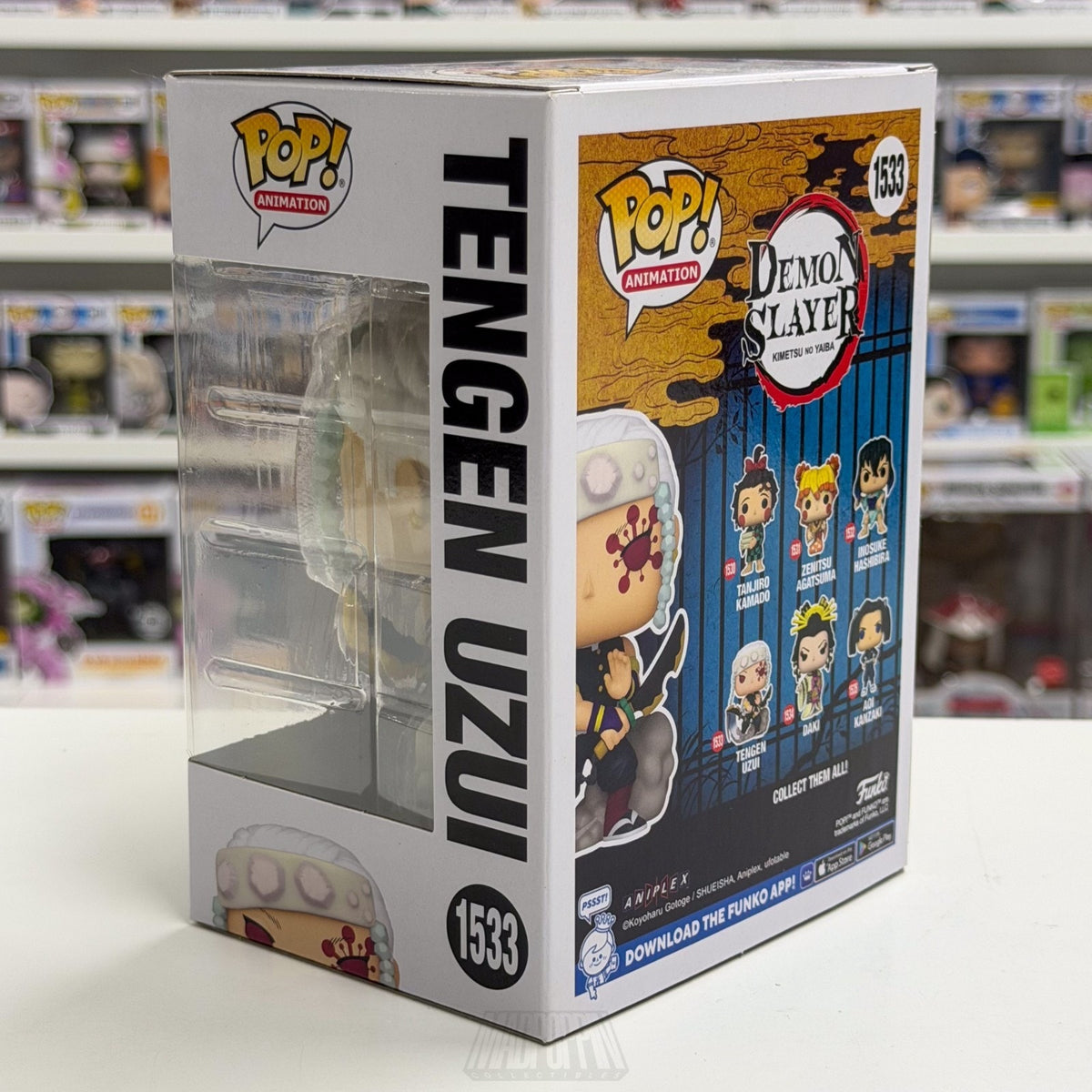 Funko Pop Anime Demon Slayer Tengen Uzui 1533 Japanese Manga Toy Vinyl Figure