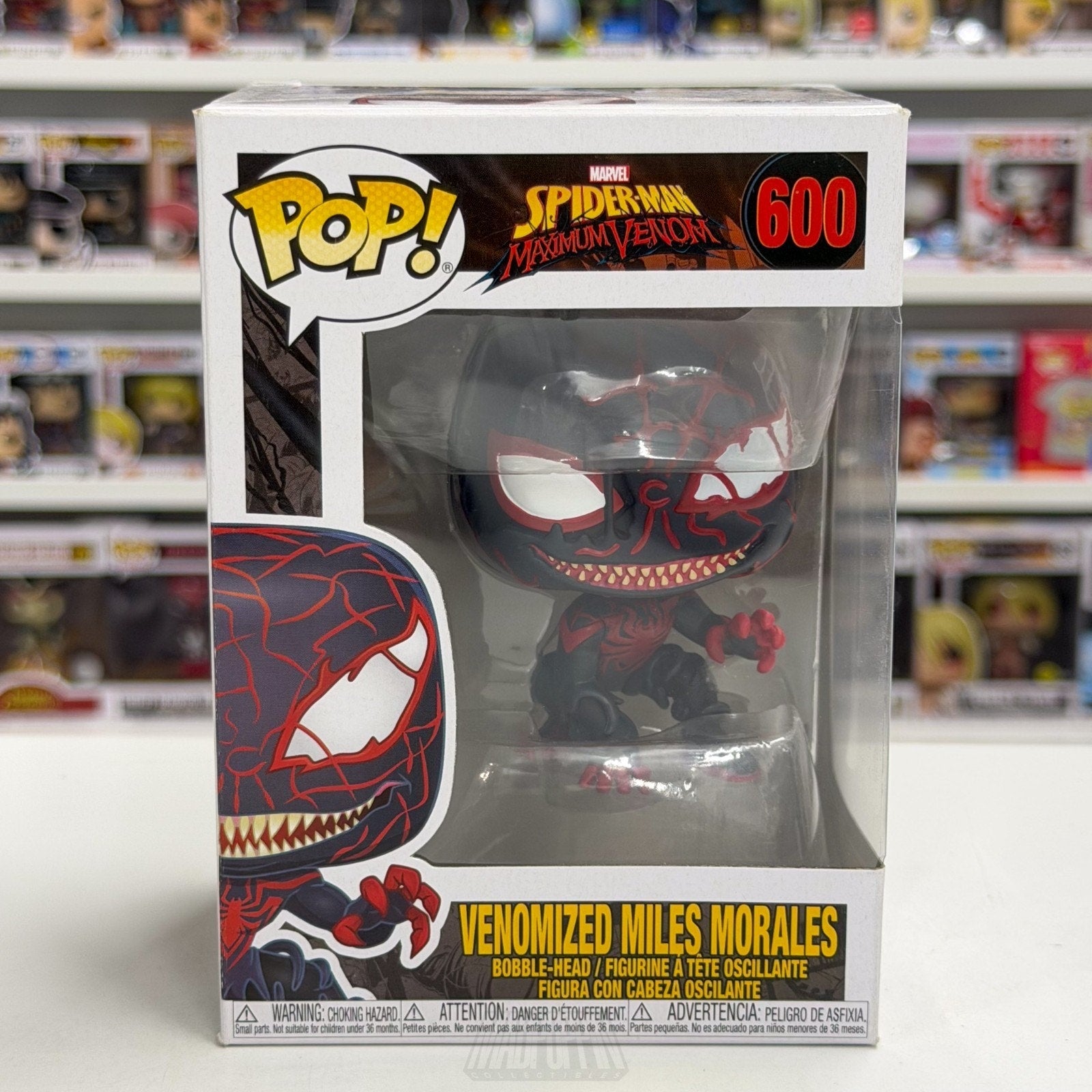 Funko Pop Marvel Spider-Man Maximum Venomized Miles Morales 600 Toy Vinyl Figure