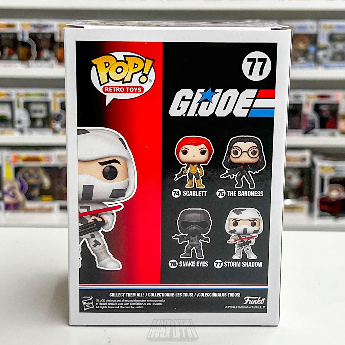 Funko Pop Retro Toys GI Joe Storm Shadow 77 Animation Ninja Soldier Vinyl Figure