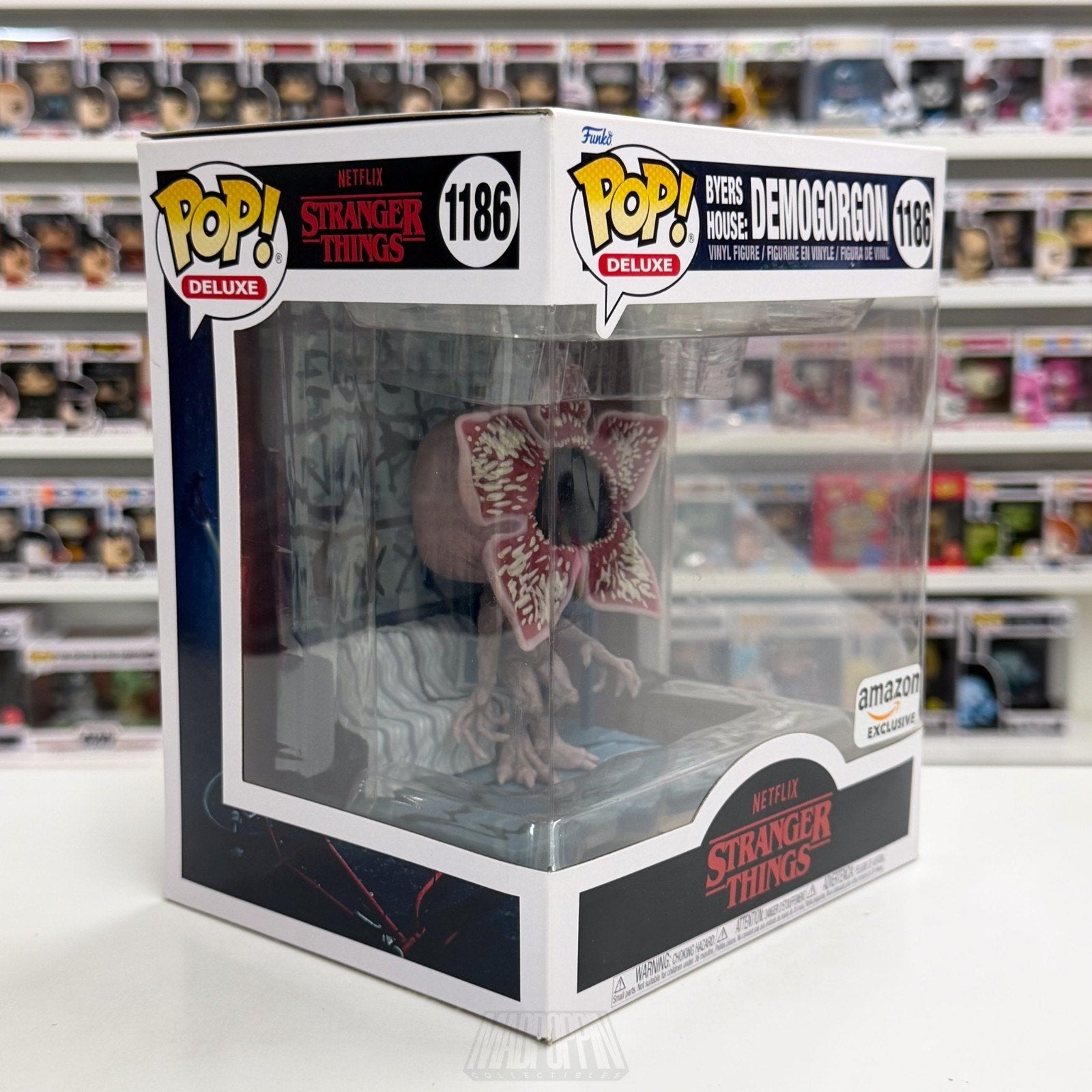 Funko Pop TV Deluxe Stranger Things Byers House Demogorgon Amazon 1186 Figure