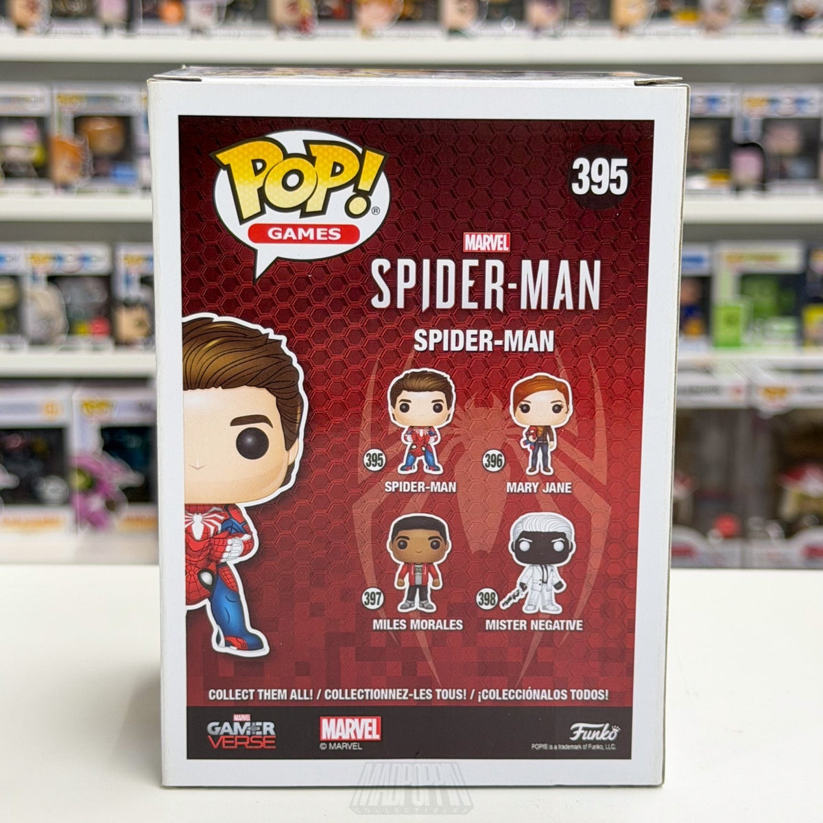 Funko Pop Marvel GamerVerse Spider-Man Peter Parker Unmasked 395 Vinyl Figure