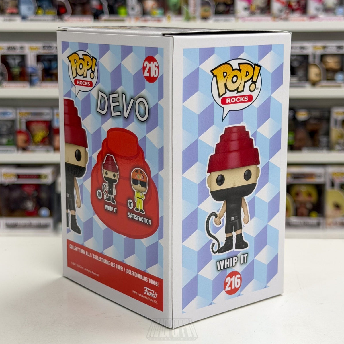 Funko Pop Rocks Devo Whip It 216 Music New Wave Synth Electronic Vinyl Figure
