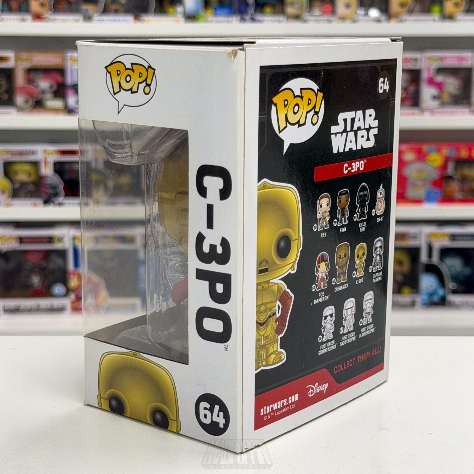 Funko Pop Star Wars Episode VII The Force Awakens C-3PO Red Arm 64 Vinyl Figure