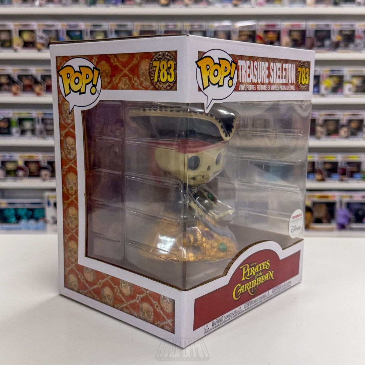 Funko Pop Disney Pirates Caribbean Treasure Skeleton Parks Exclusive 783 Figure