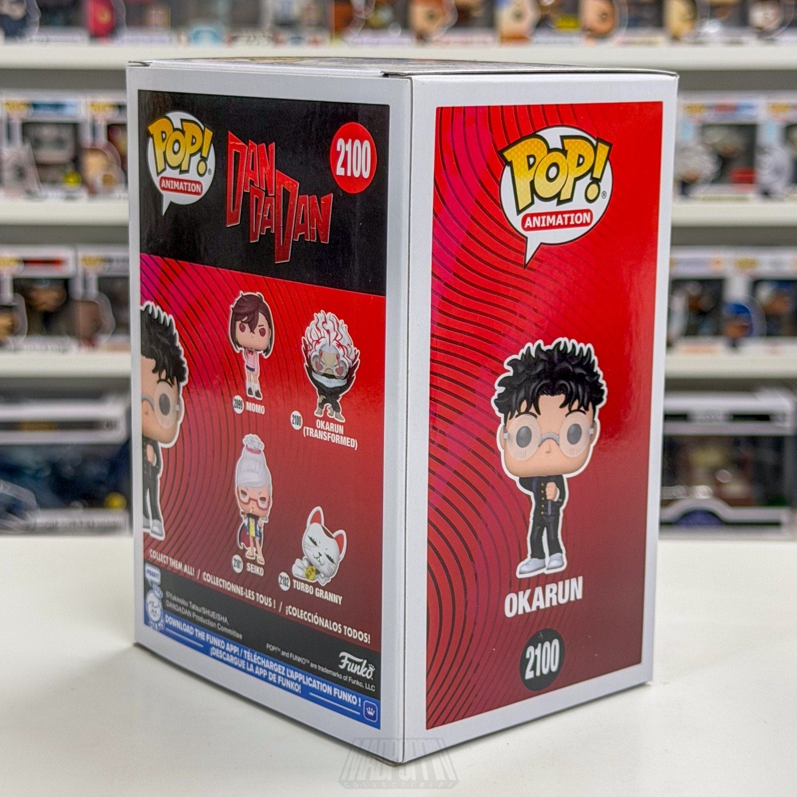 Funko Pop Anime Dandadan Okarun Chase 2100 Japanese Manga Supernatural Figure