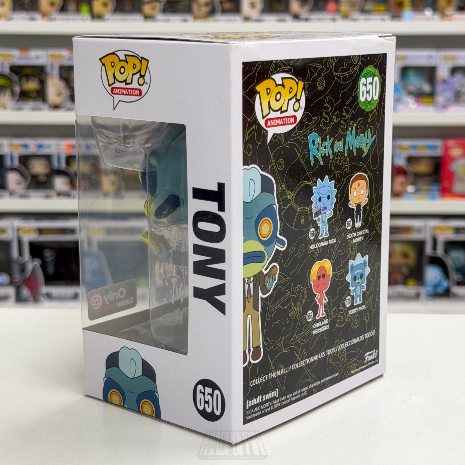 Funko Pop Animation Rick & Morty Tony GameStop 650 Cartoon Network Vinyl Figure