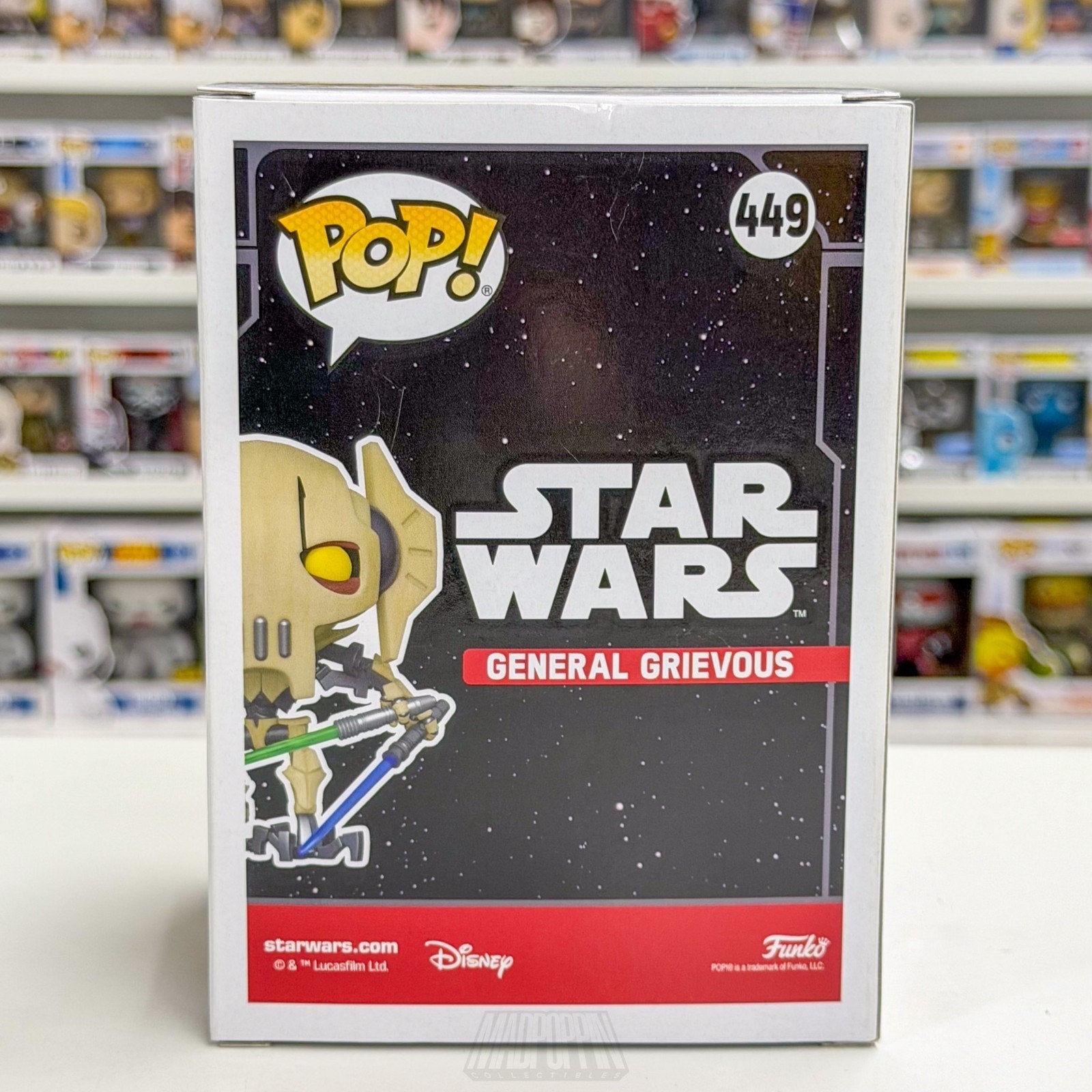 Funko Pop Star Wars General Grievous Four Lightsabers Hot Topic 449 Vinyl Figure