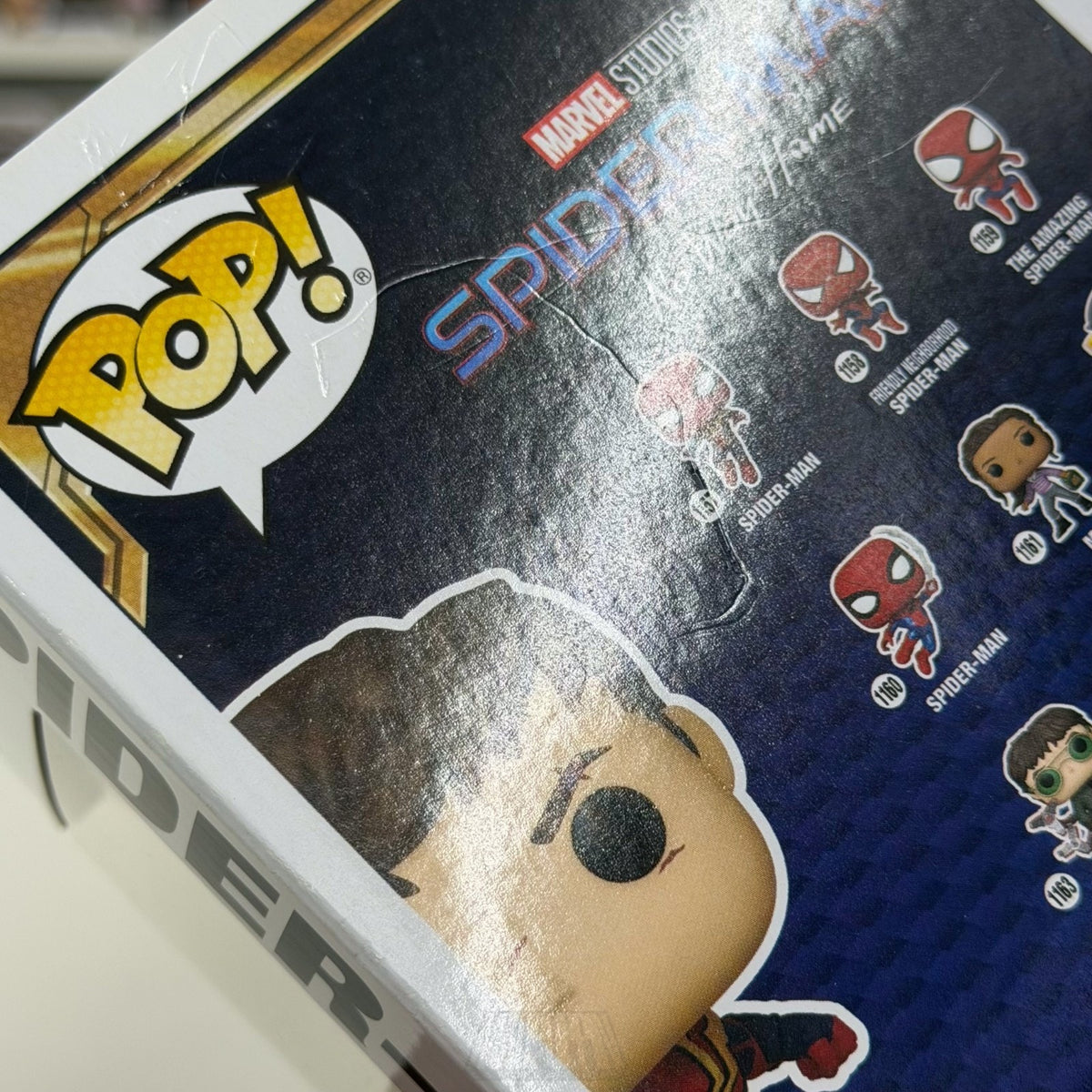 Funko Pop Marvel No Way Home Spider-Man Unmasked w/Scars 1196 Toy Vinyl Figure