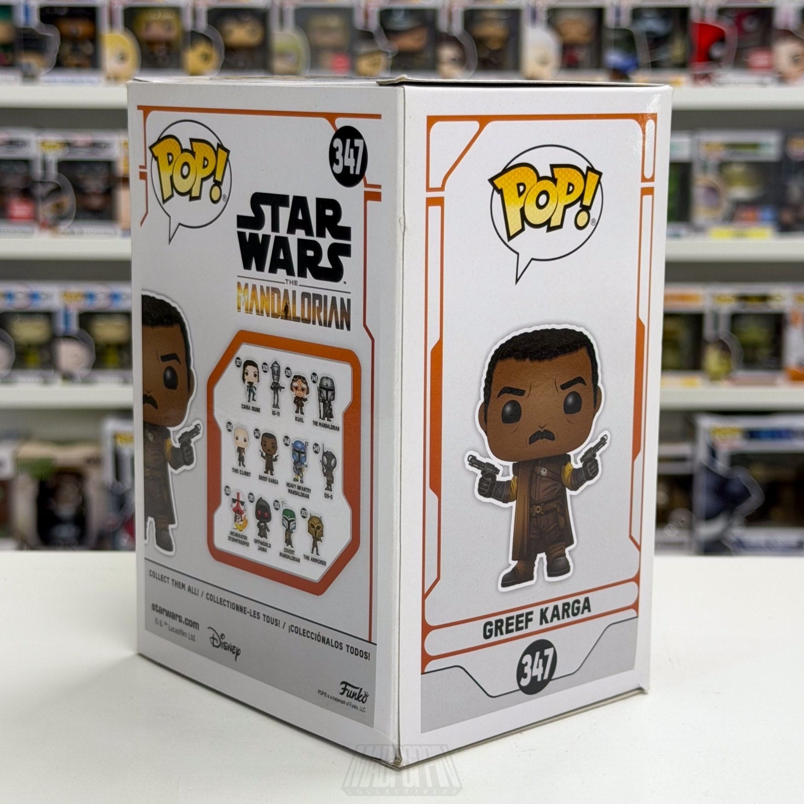 Funko Pop Star Wars Mandalorian Greef Karga 347 Bounty Hunter Toy Vinyl Figure