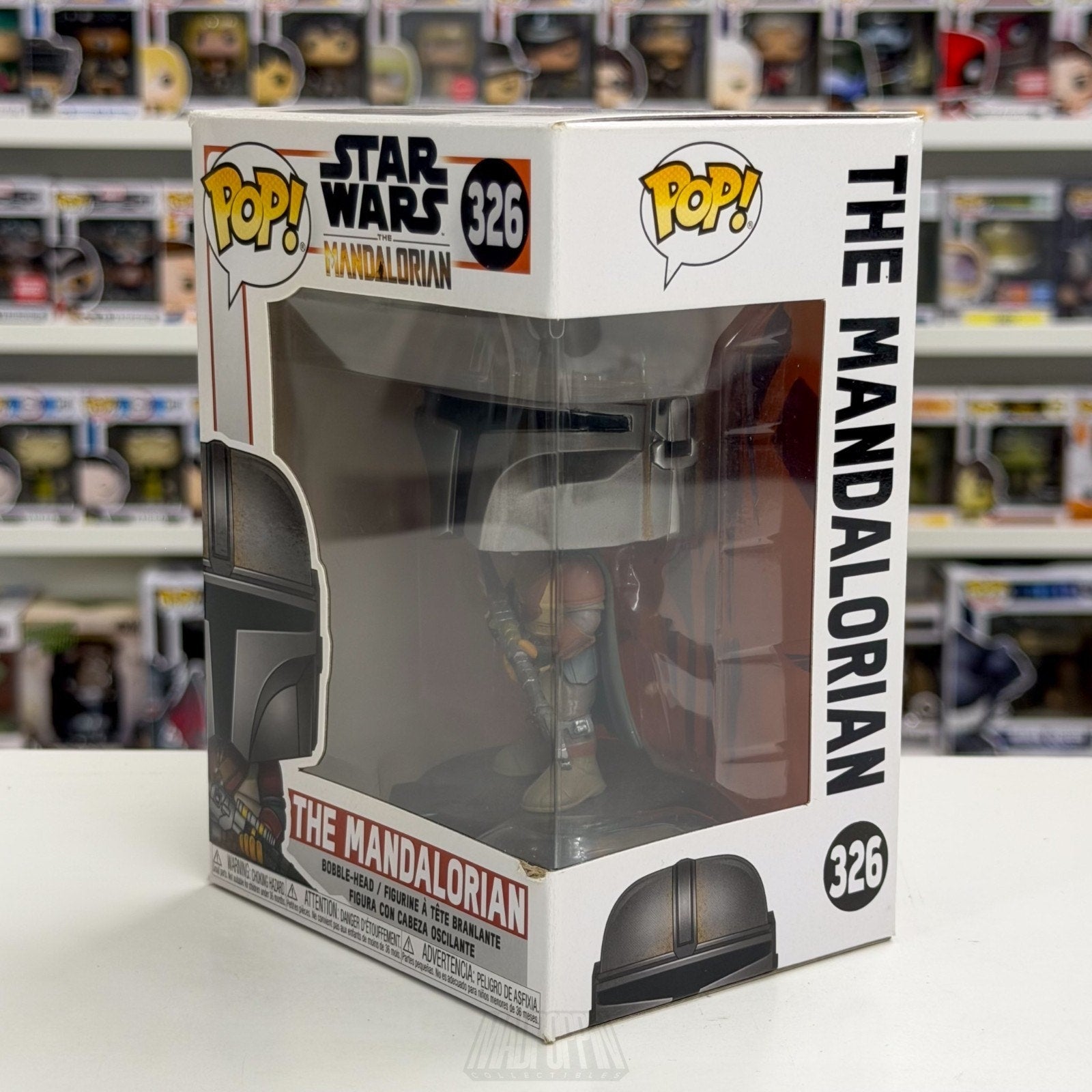 Funko Pop The Mandalorian 326 Din Djarin Bounty Hunter Disney+ Toy Vinyl Figure