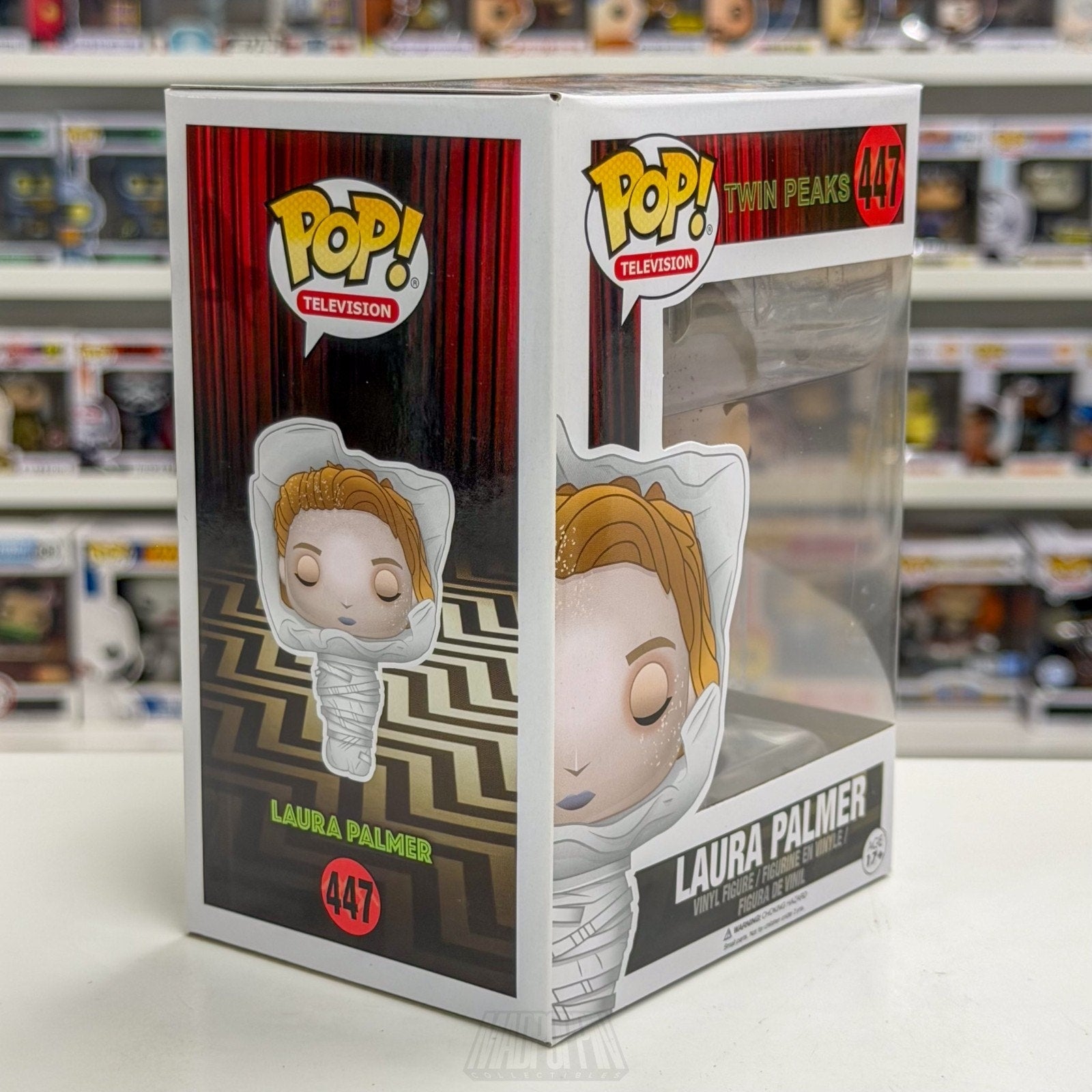 Funko Pop TV Twin Peaks Laura Palmer Wrapped Plastic 447 Vaulted Rare Toy Figure