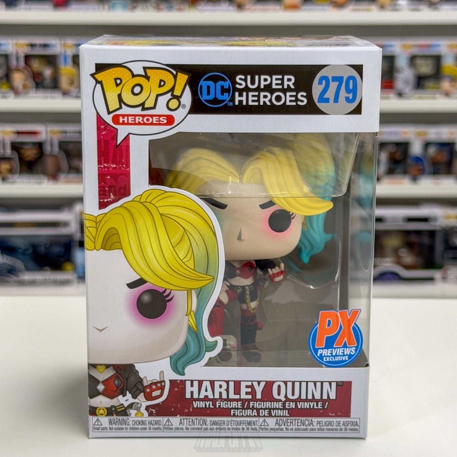 Funko Pop DC Harley Quinn Boombox Suicide Squad Rebirth PX 279 Toy Vinyl Figure
