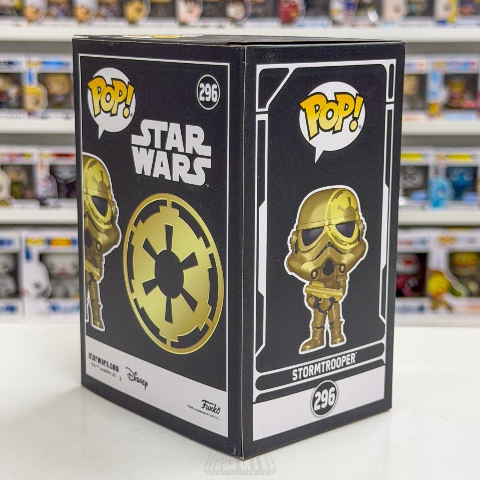 Funko Pop Star Wars Stormtrooper Gold WonderCon 296 Galactic Empire Vinyl Figure