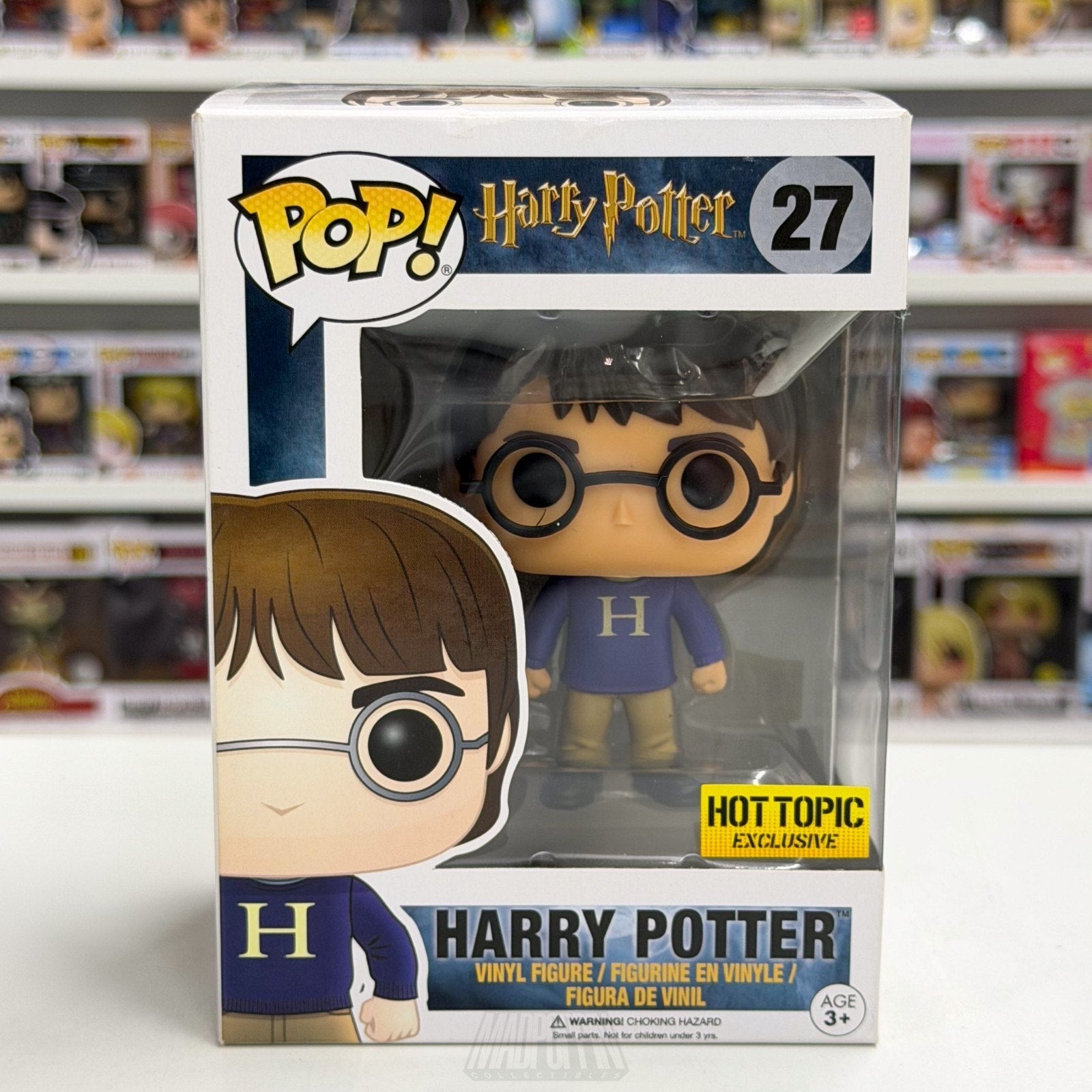 Funko Pop Harry Potter Purple Sweater Hot Topic 27 Magic Wizard Toy Vinyl Figure