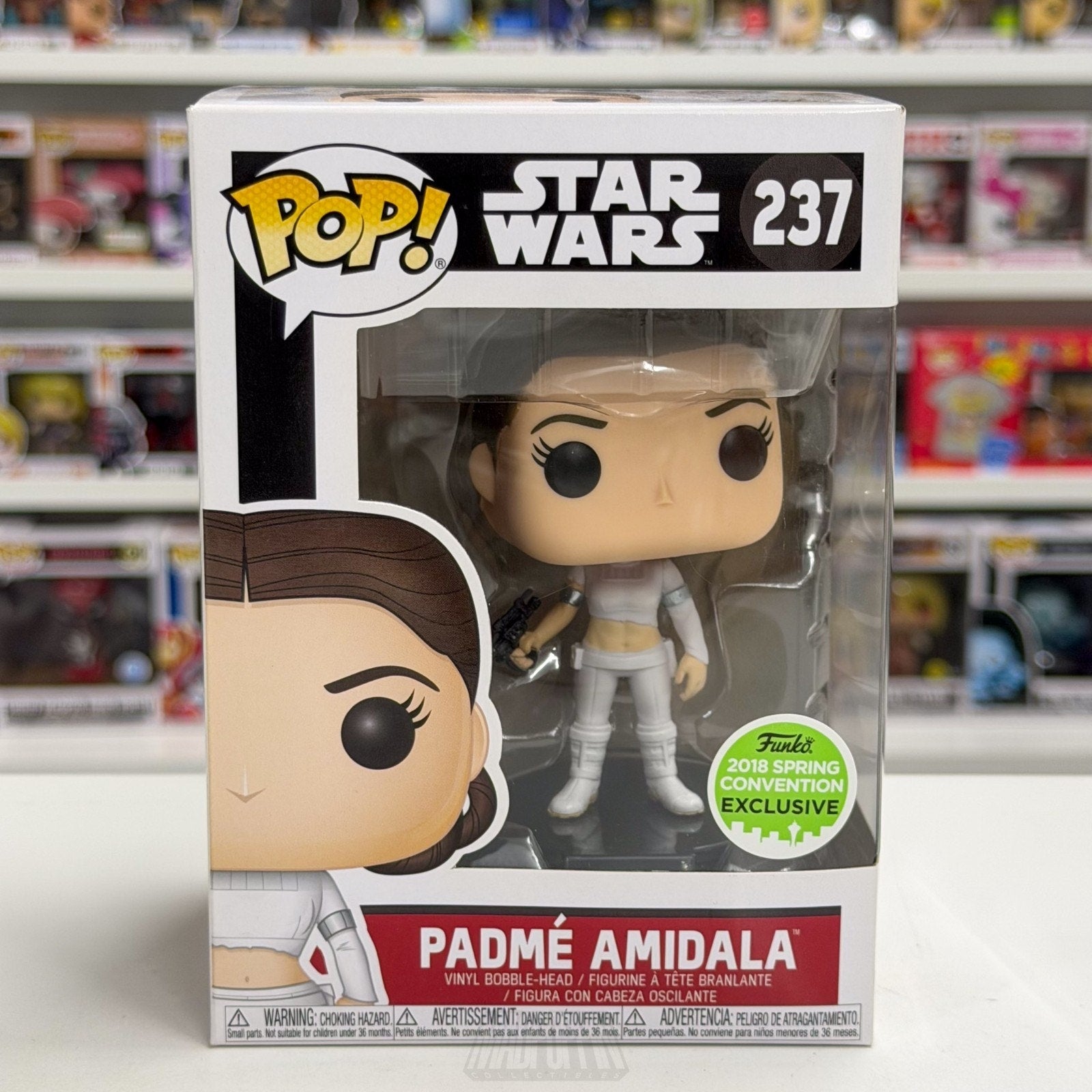 Funko Pop Star Wars Episode II Attack of Clones Padme Amidala Geonosis ECCC 237