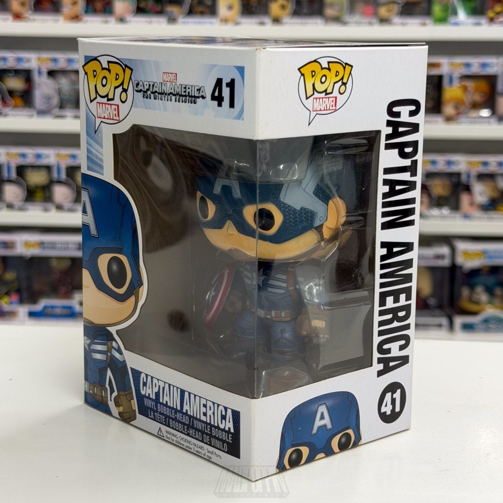 Funko Pop Marvel Captain America Winter Soldier 41 MCU Superhero Vinyl Figure