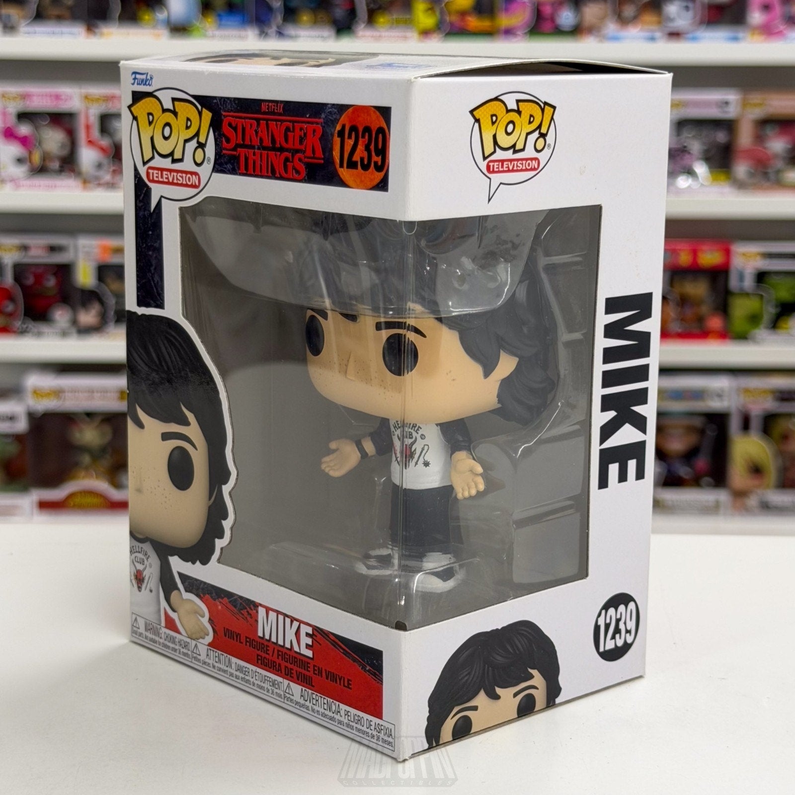 Funko Pop TV Stranger Things Mike Hellfire Club Shirt 1239 Season 4 Vinyl Figure