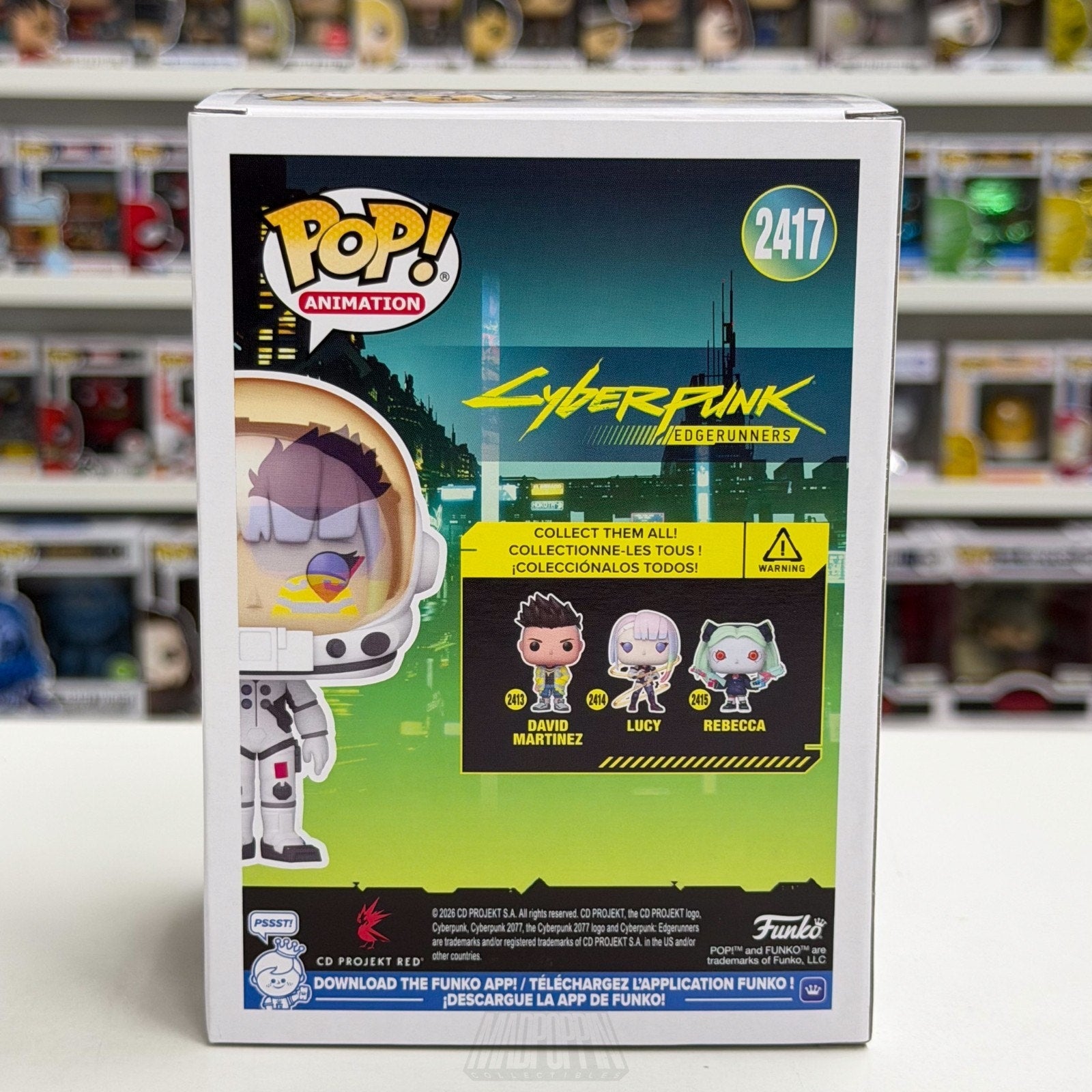 Funko Pop Animation Cyberpunk Edgerunners Lucy 2417 SDCC 2026 Toy CON STICKER