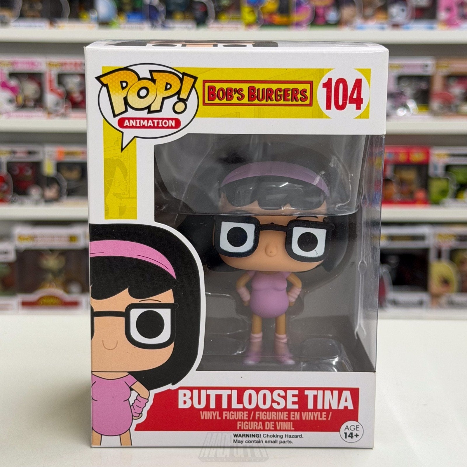 Funko Pop Animation Bobs Burgers Buttloose Tina Belcher 104 Sitcom Vinyl Figure