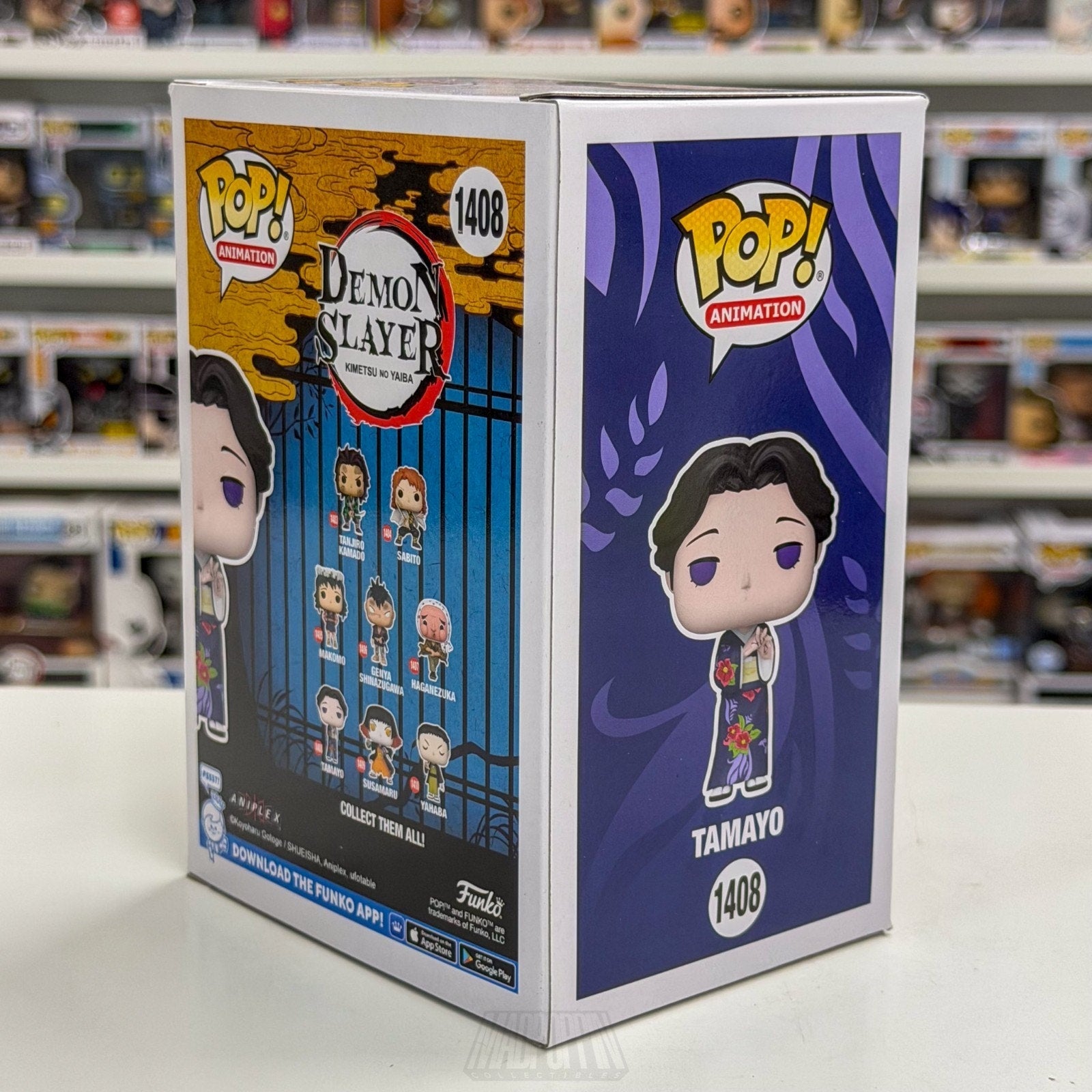 Funko Pop Anime Demon Slayer Tamayo 1408 Japanese Manga Dark Fantasy Toy Figure