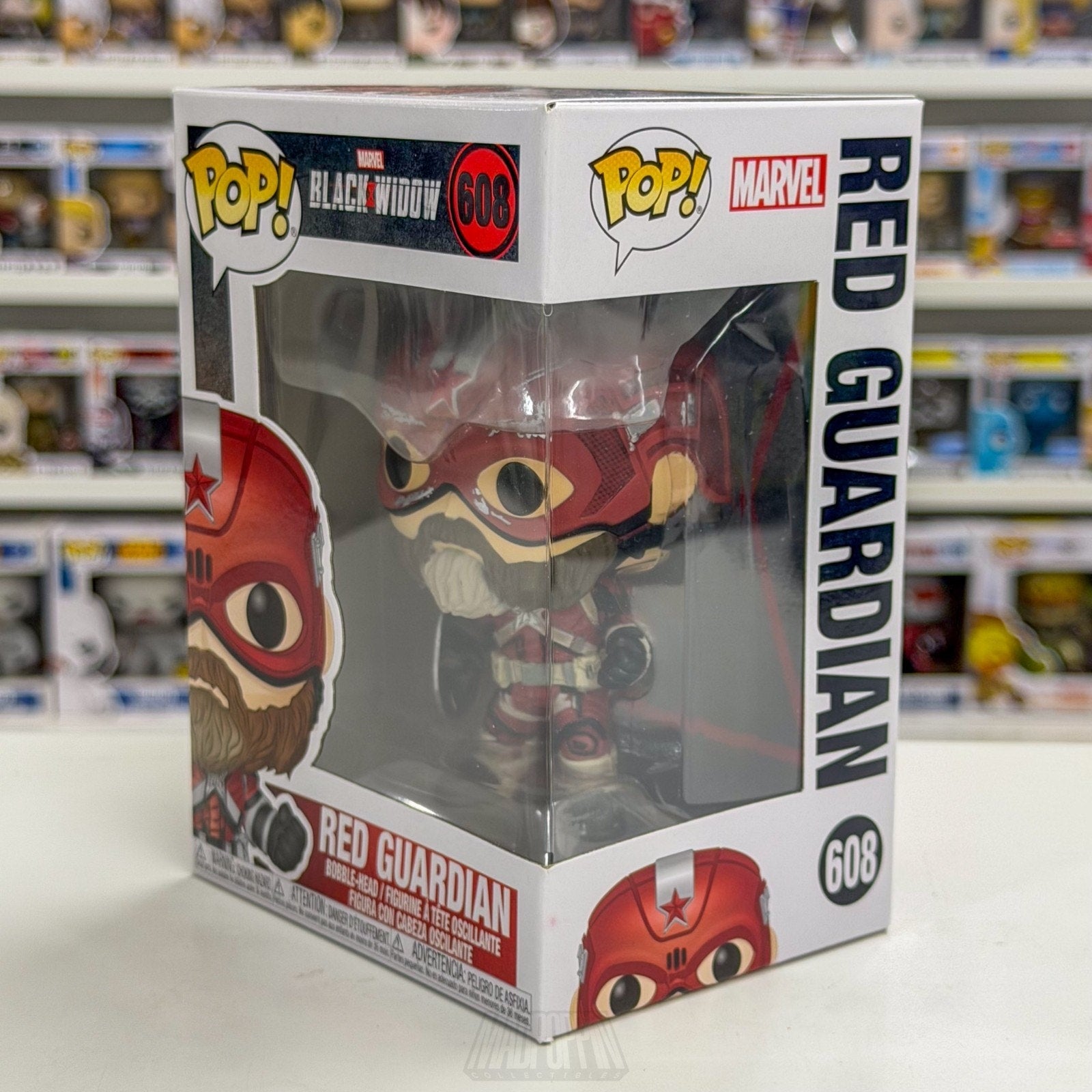Funko Pop Marvel Black Widow Red Guardian 608 MCU Super Soldier Toy Vinyl Figure