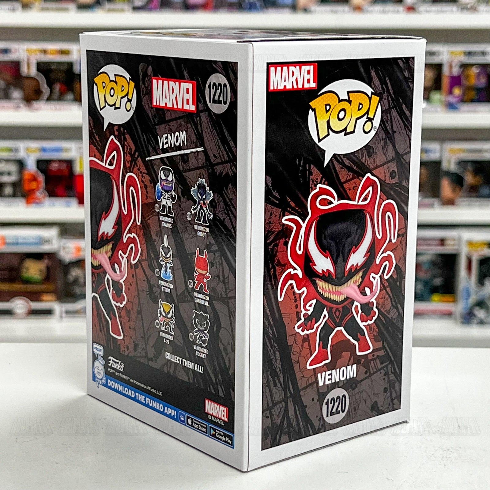 Funko Pop Marvel Venom 1220 Entertainment Earth Exclusive Bobble-Head Figure