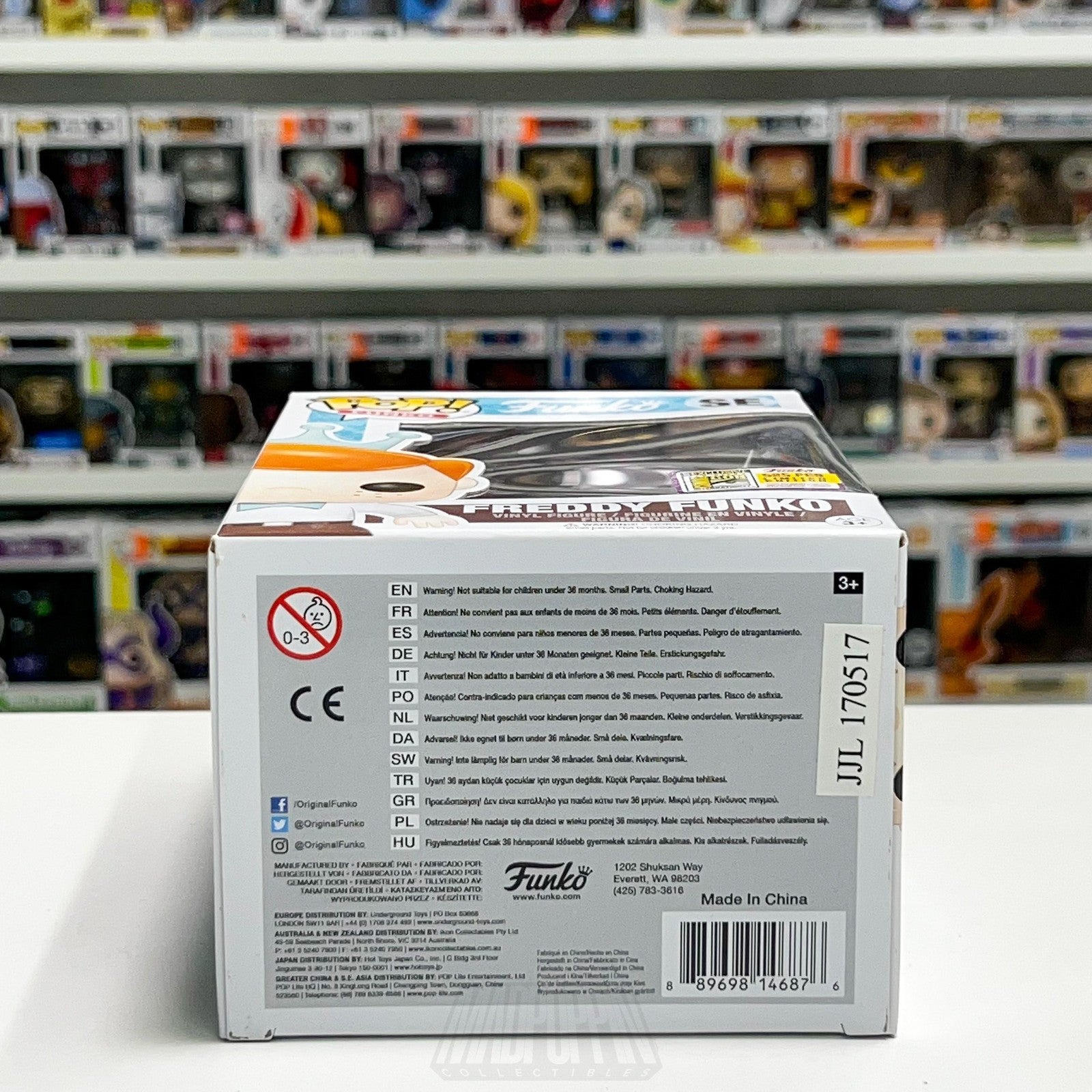 Funko Pop Freddy As MMPR Red Ranger SE Fundays 2017 SDCC 525 Pcs Exclusive Toy