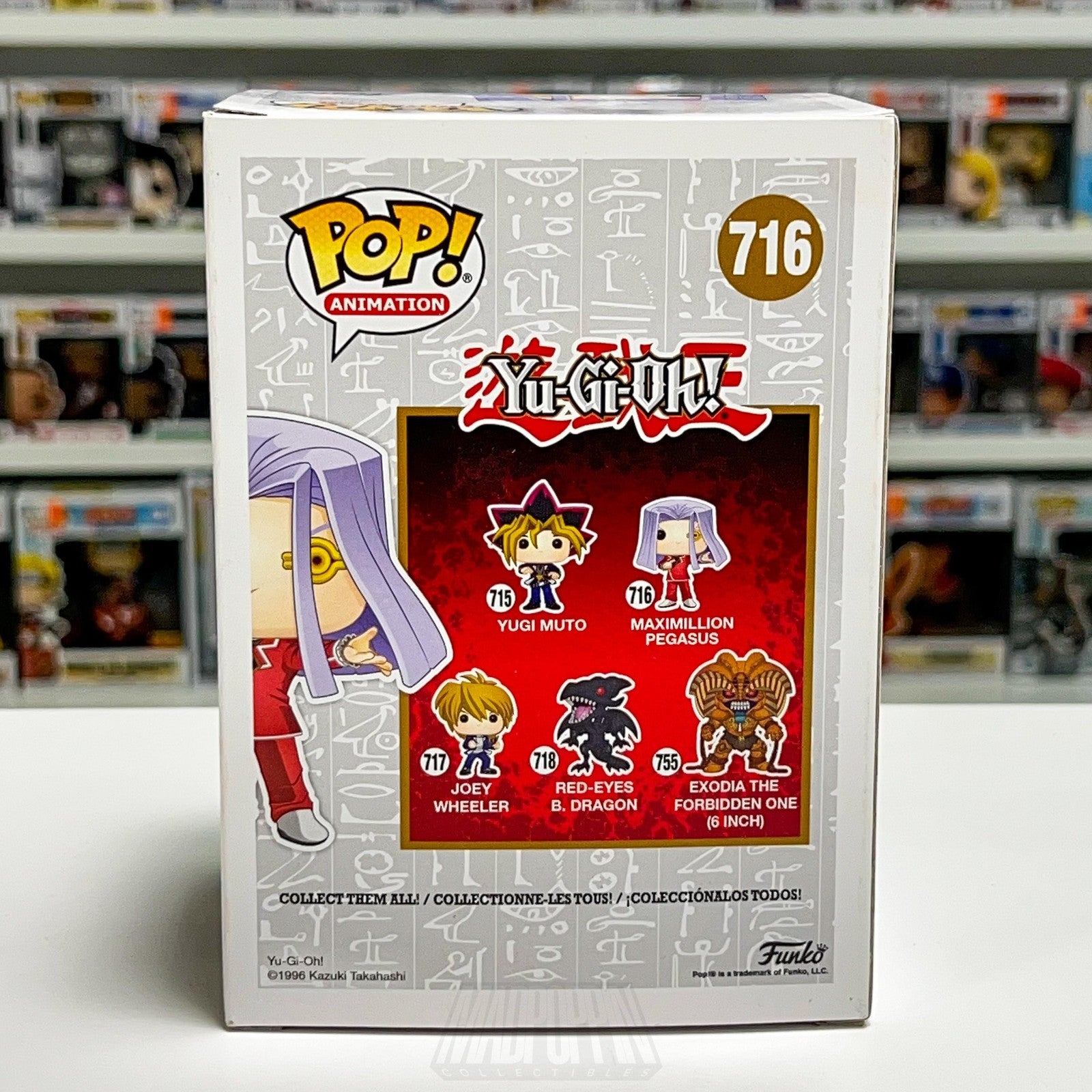 Funko Pop! Animation Yu-Gi-Oh Maximillion Pegasus 716 Anime Figure New Box Toy