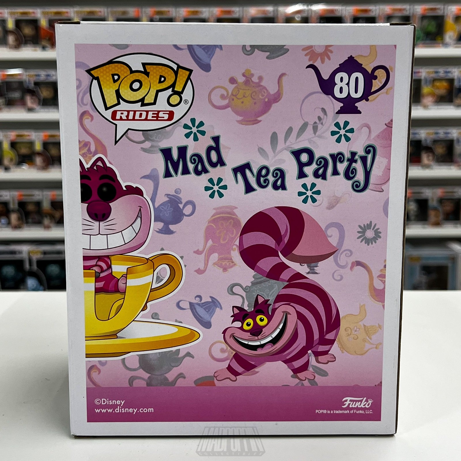 Funko Pop Rides Cheshire Cat Mad Tea Party 80 WonderCon Disney Limited 2000pcs