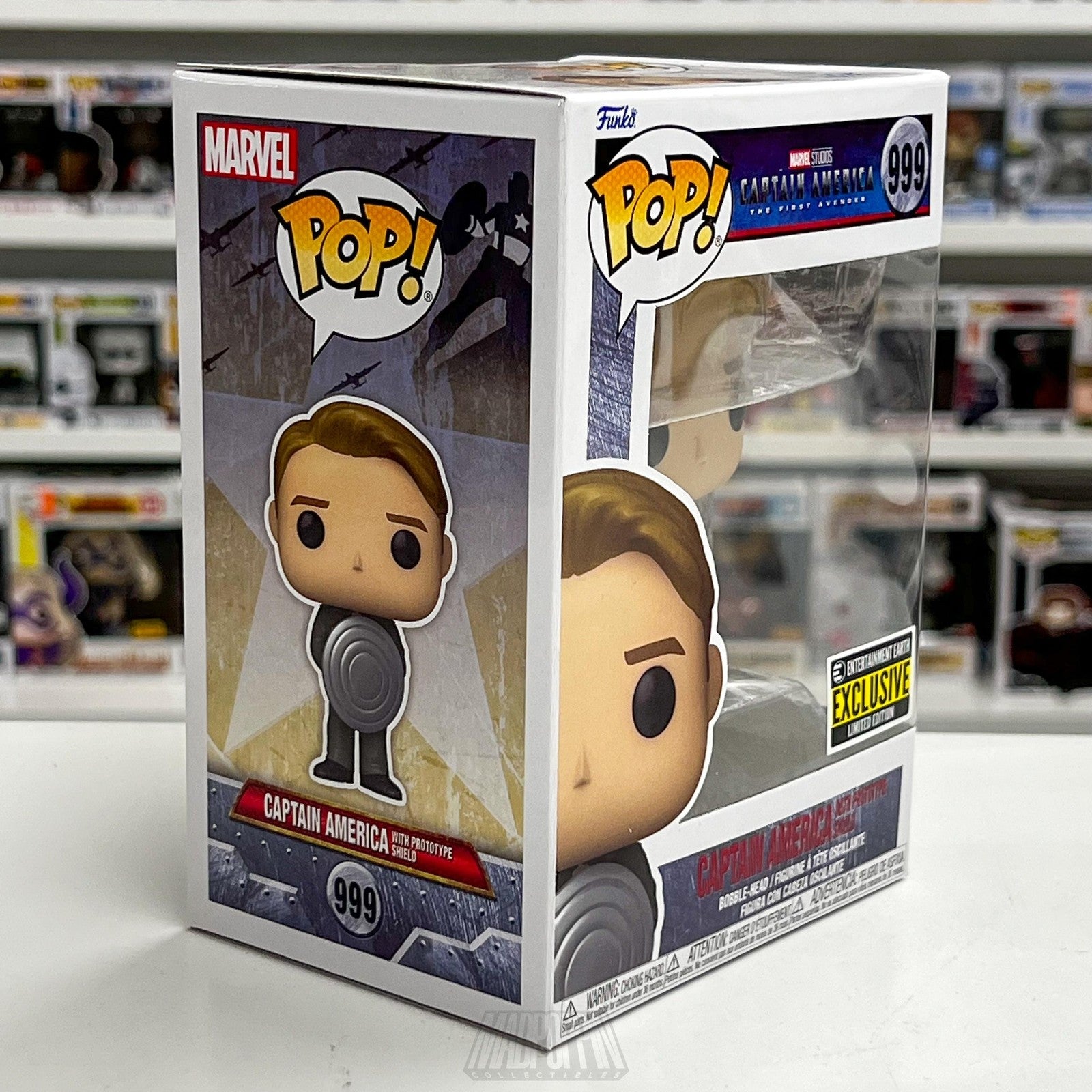 Funko Pop Marvel Captain America 999 Prototype Shield EE Exclusive Limited