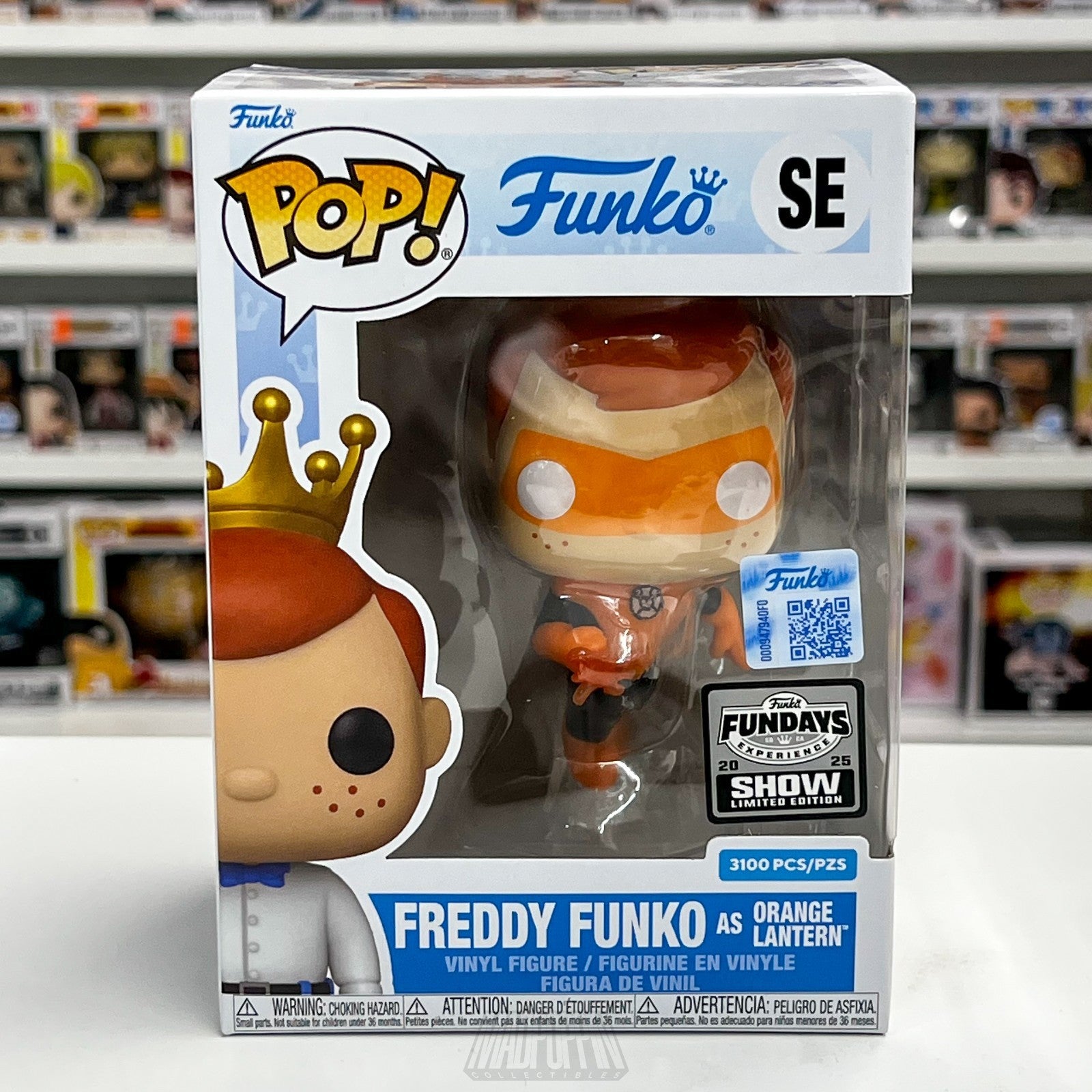 Funko Pop Fundays Experience 2025 Freddy as Orange Lantern DC 3100pcs