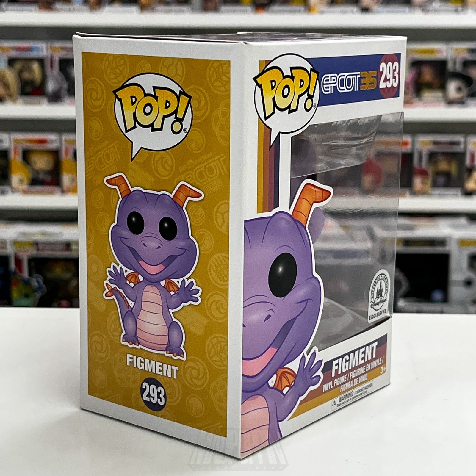 Funko Pop Disney Epcot Figment Exclusive 293 Purple Dragon Mascot Vinyl Figure5