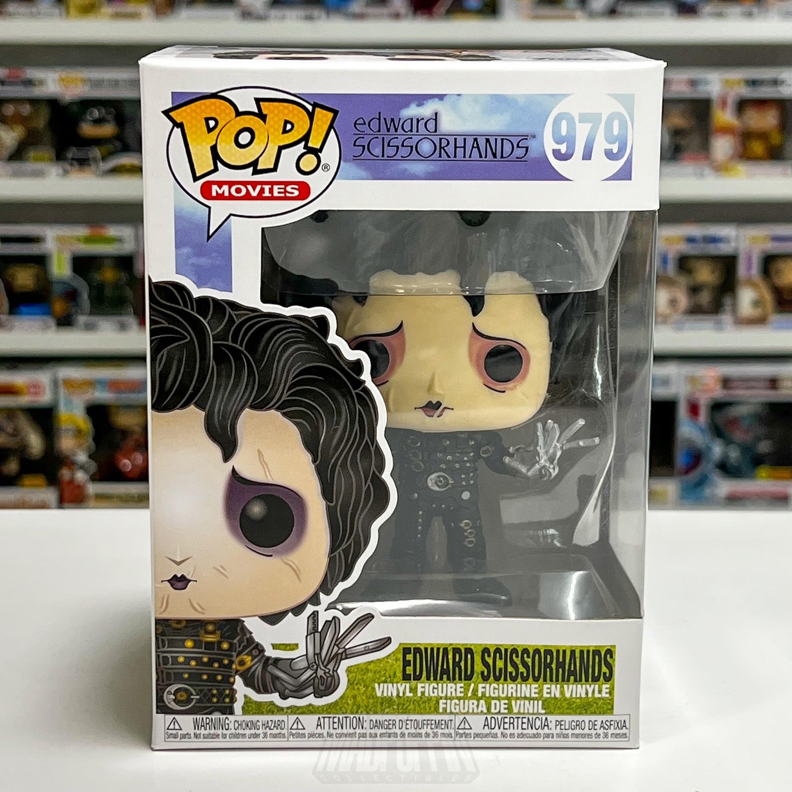 Funko Pop Movies Edward Scissorhands 979 Vinyl Figure Goth Fantasy Tim Burton