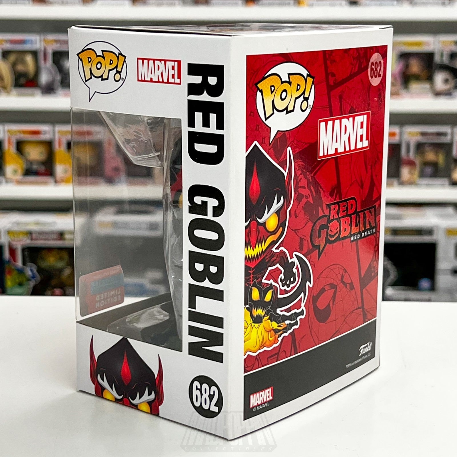 Funko Pop Marvel Red Goblin Death NYCC Fall Con 682 Supervillain Vinyl Figure2
