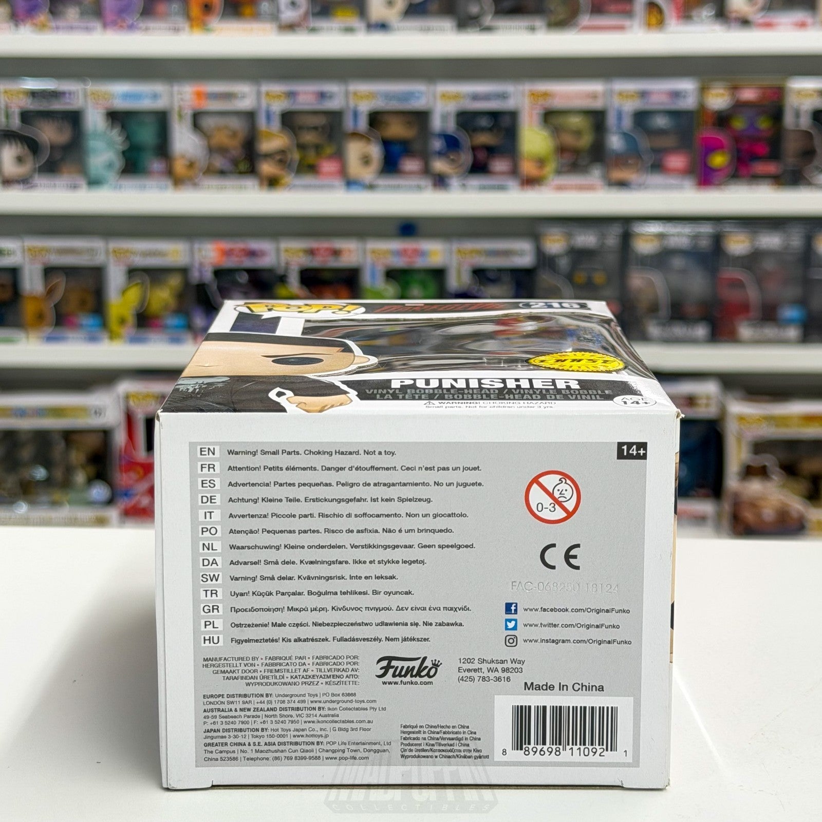 Funko Pop Marvel Netflix Daredevil Punisher Chase 216 Frank Castle Vinyl Figure7