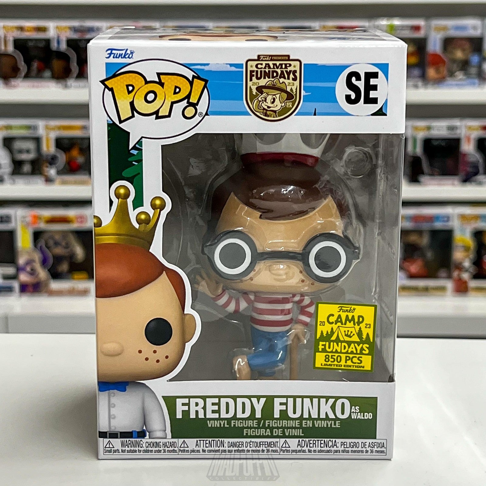 Freddy Funko as Waldo Funko Pop SE Camp Fundays 2023 Limited 850 PCS Vinyl