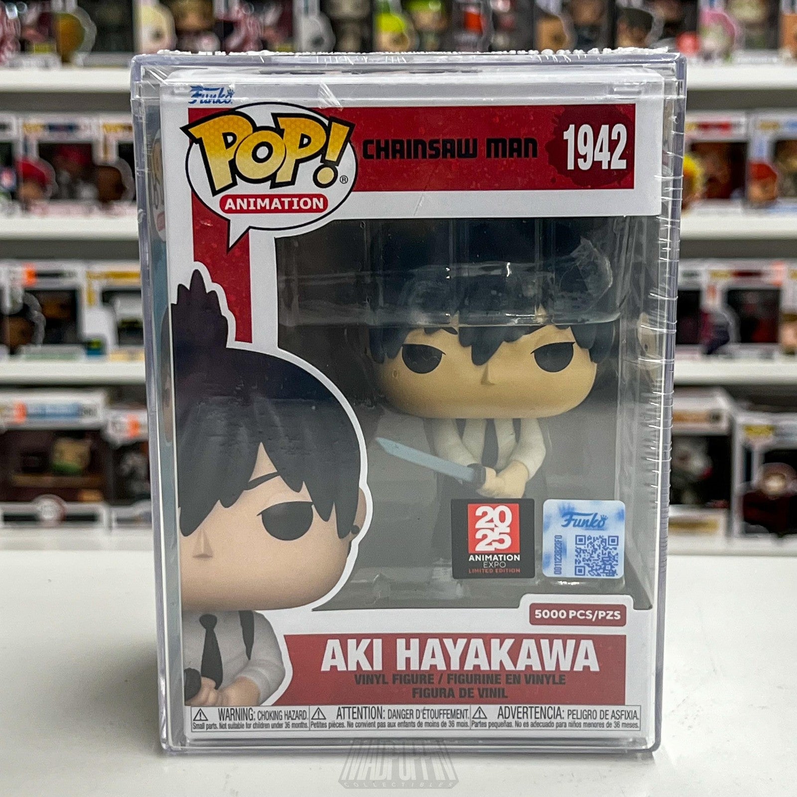 Funko Pop Chainsaw Man Aki Hayakawa 1942 Limited 5000pcs Vinyl Figure Animation