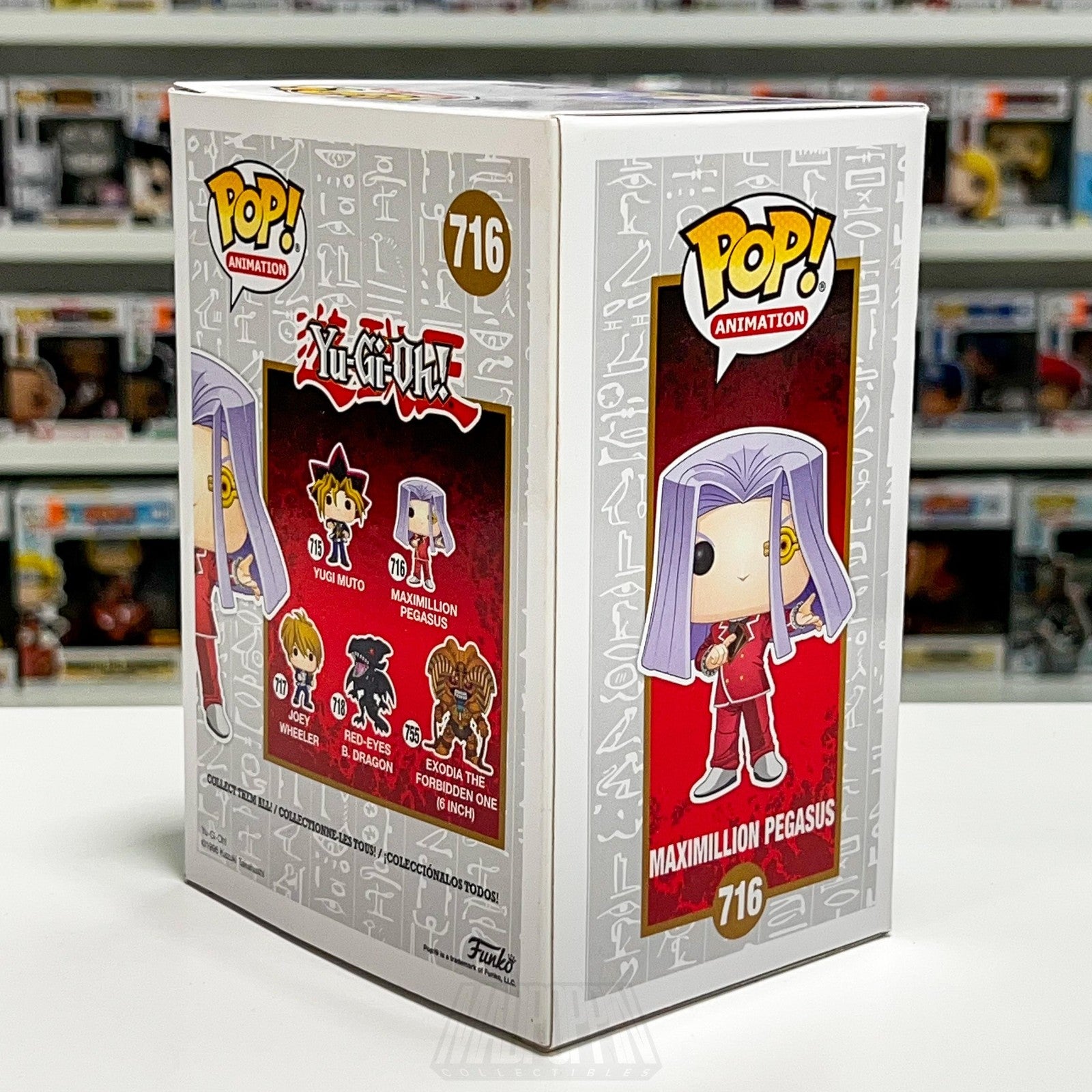 Funko Pop! Animation Yu-Gi-Oh Maximillion Pegasus 716 Anime Figure New Box Toy