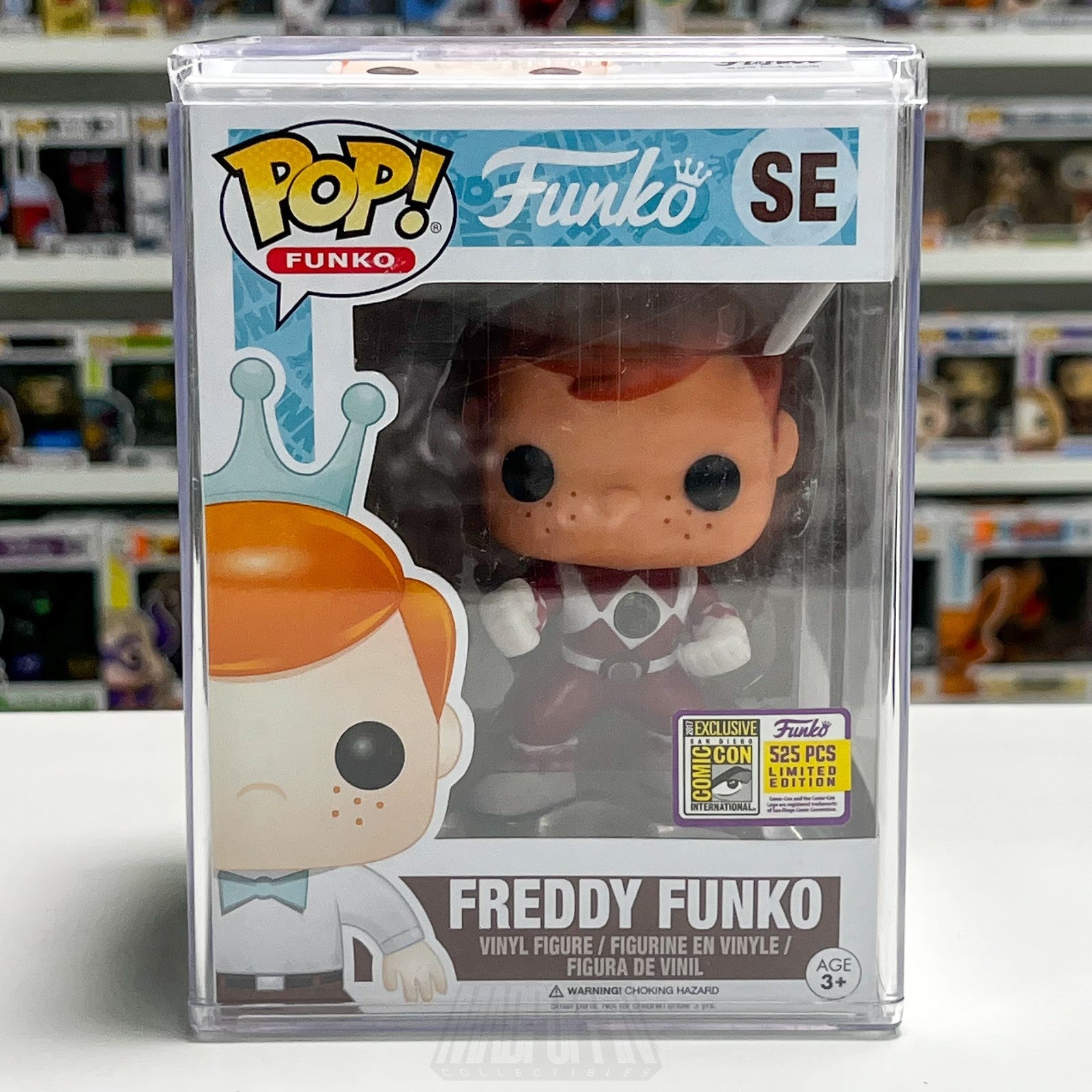 Funko Pop Freddy As MMPR Red Ranger SE Fundays 2017 SDCC 525 Pcs Exclusive Toy