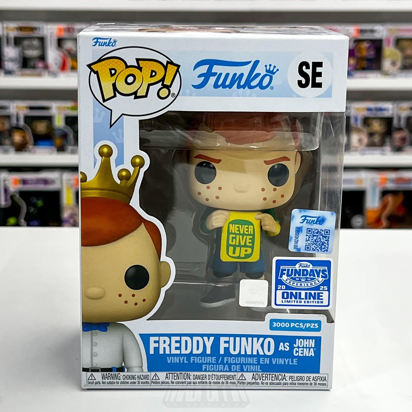 Funko Pop Freddy as John Cena WWE Fundays 2025 Online LE 3000 SE Vinyl Wrestling0