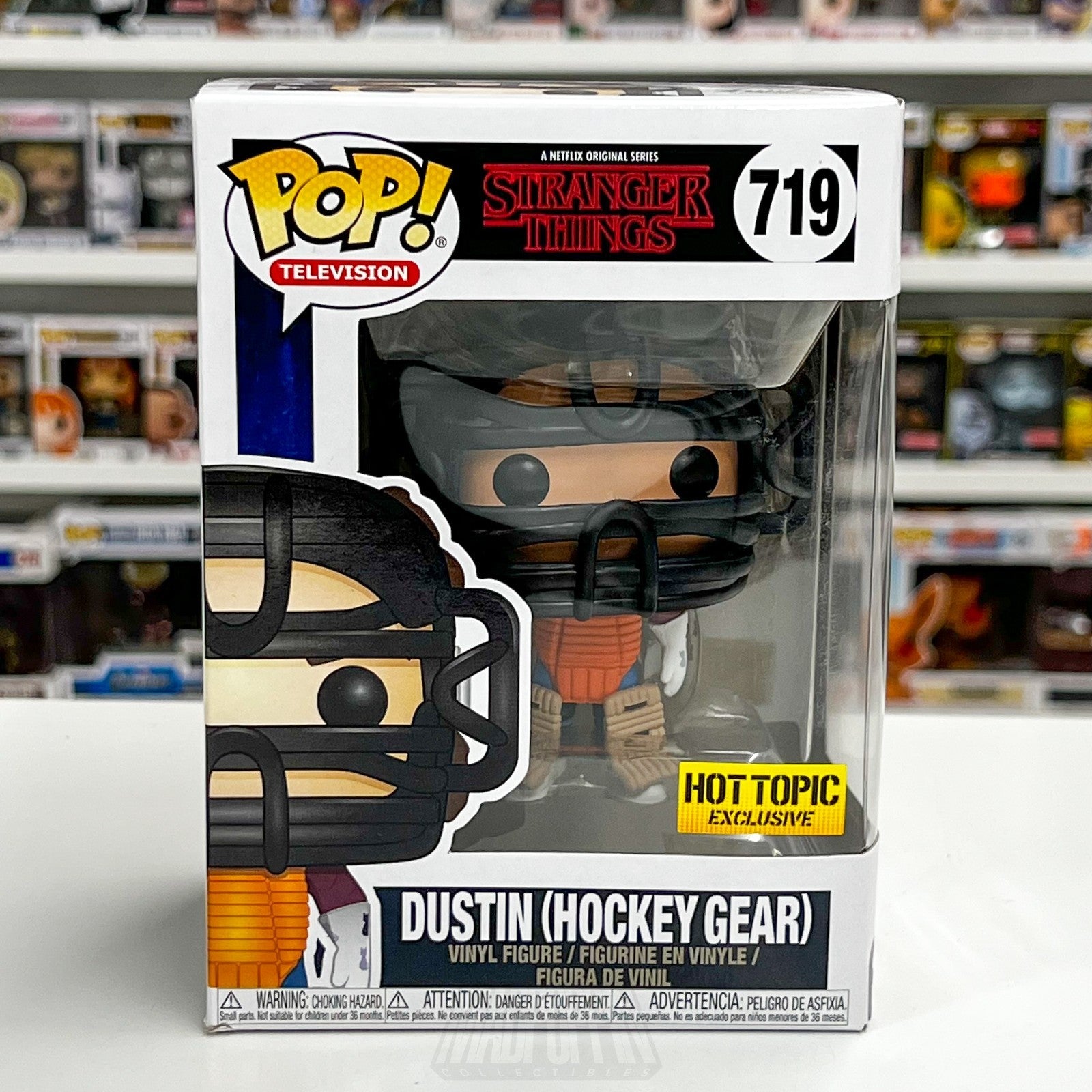 Funko Pop Television Stranger Things Dustin Hockey Gear Hot Topic 719 Toy Figure0