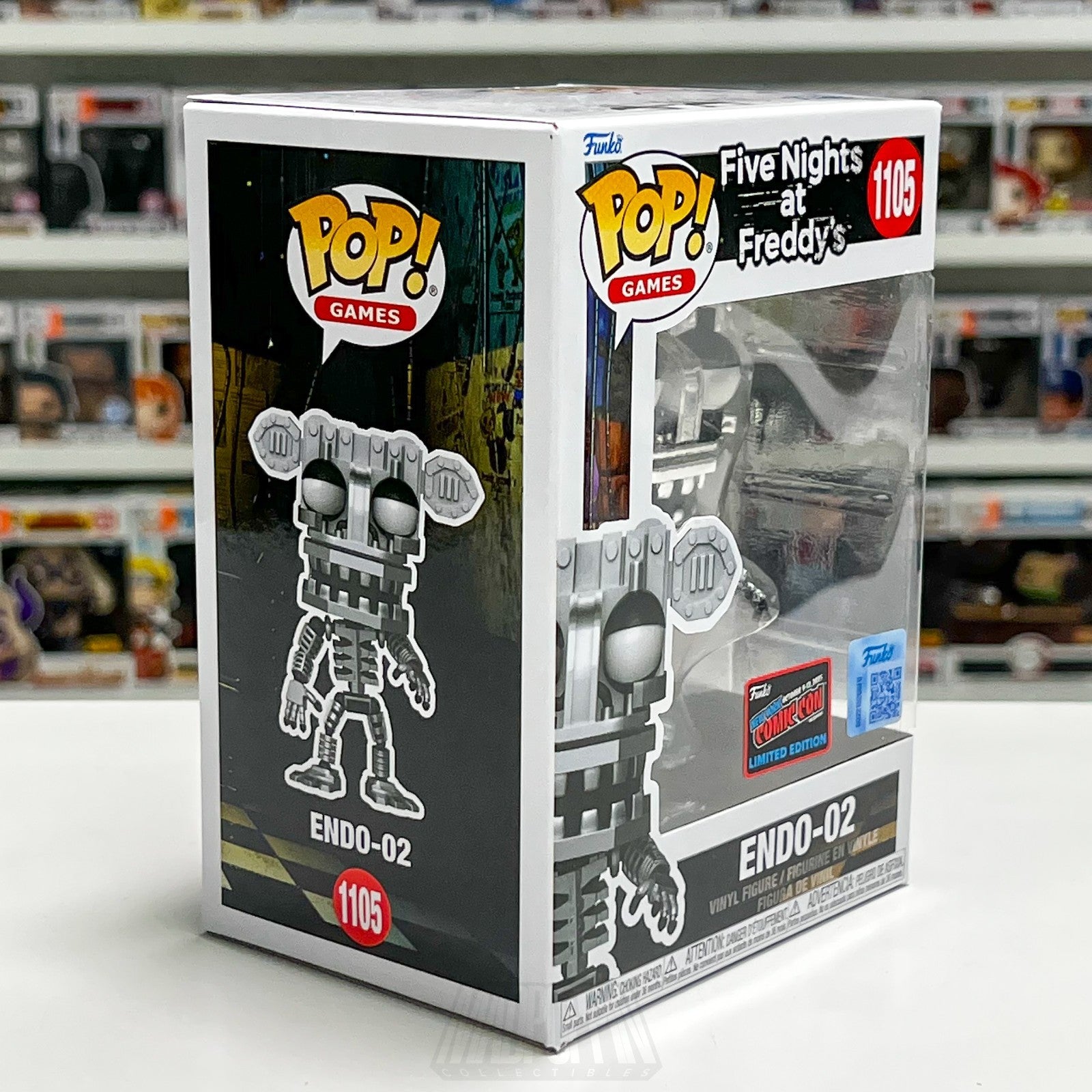 Funko Pop FNAF Five Nights Freddy's Endo-02 1105 NYCC Con Sticker Game