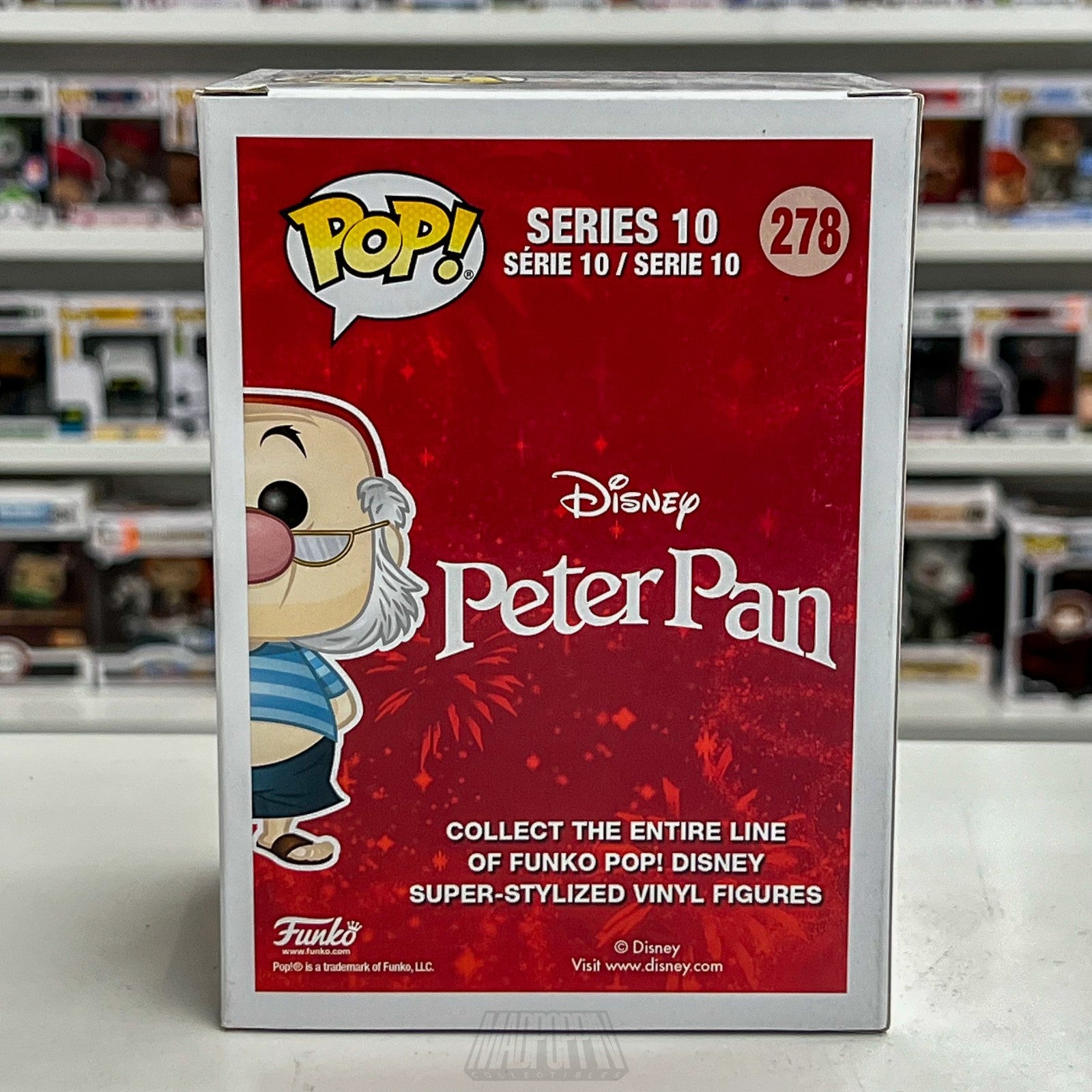 Funko Pop Disney Treasures Mr Smee 278 Peter Pan Neverland Animated Fantasy Film