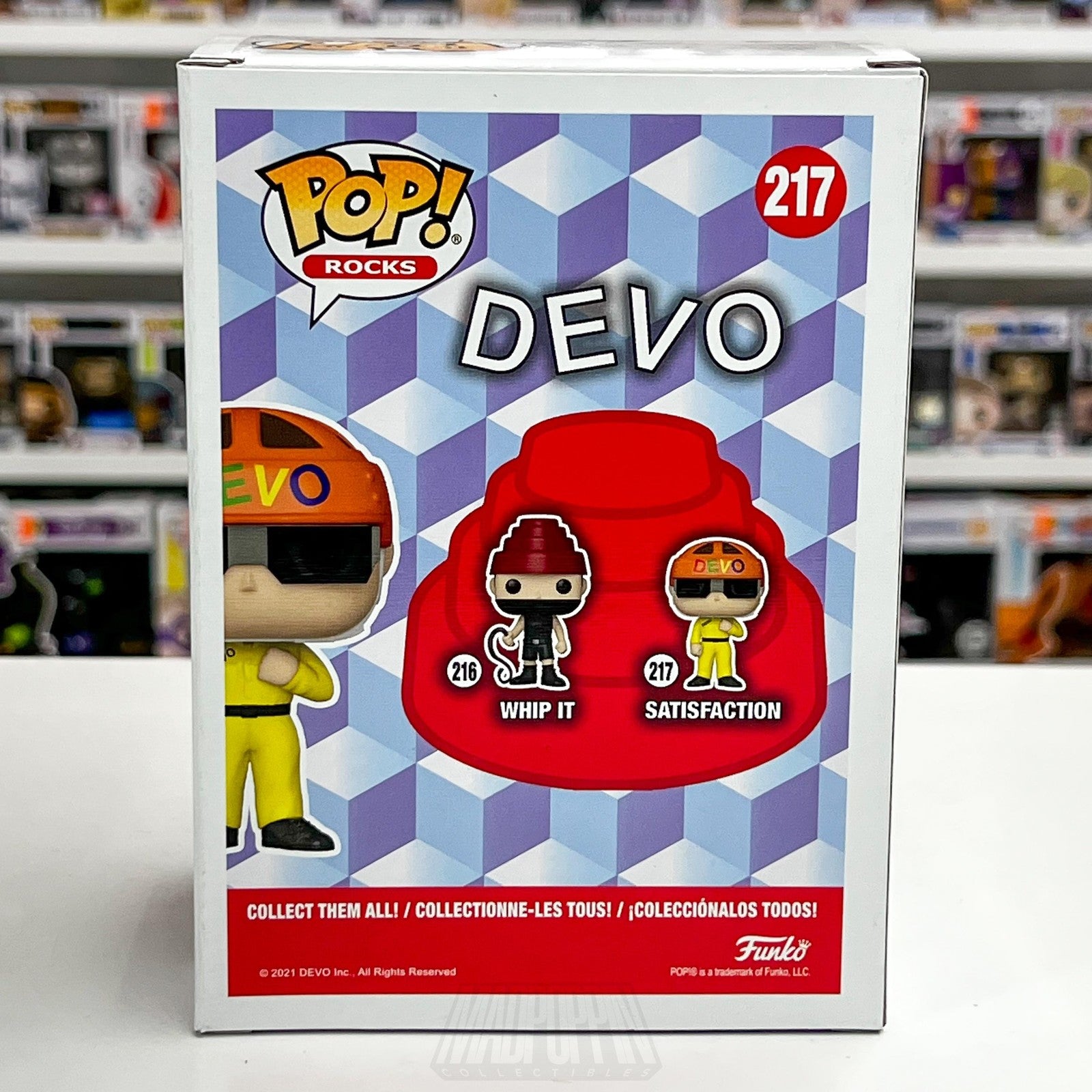 Funko Pop! Rocks Devo Satisfaction #217 Vinyl Figure 2021 New Wave Band Toy3