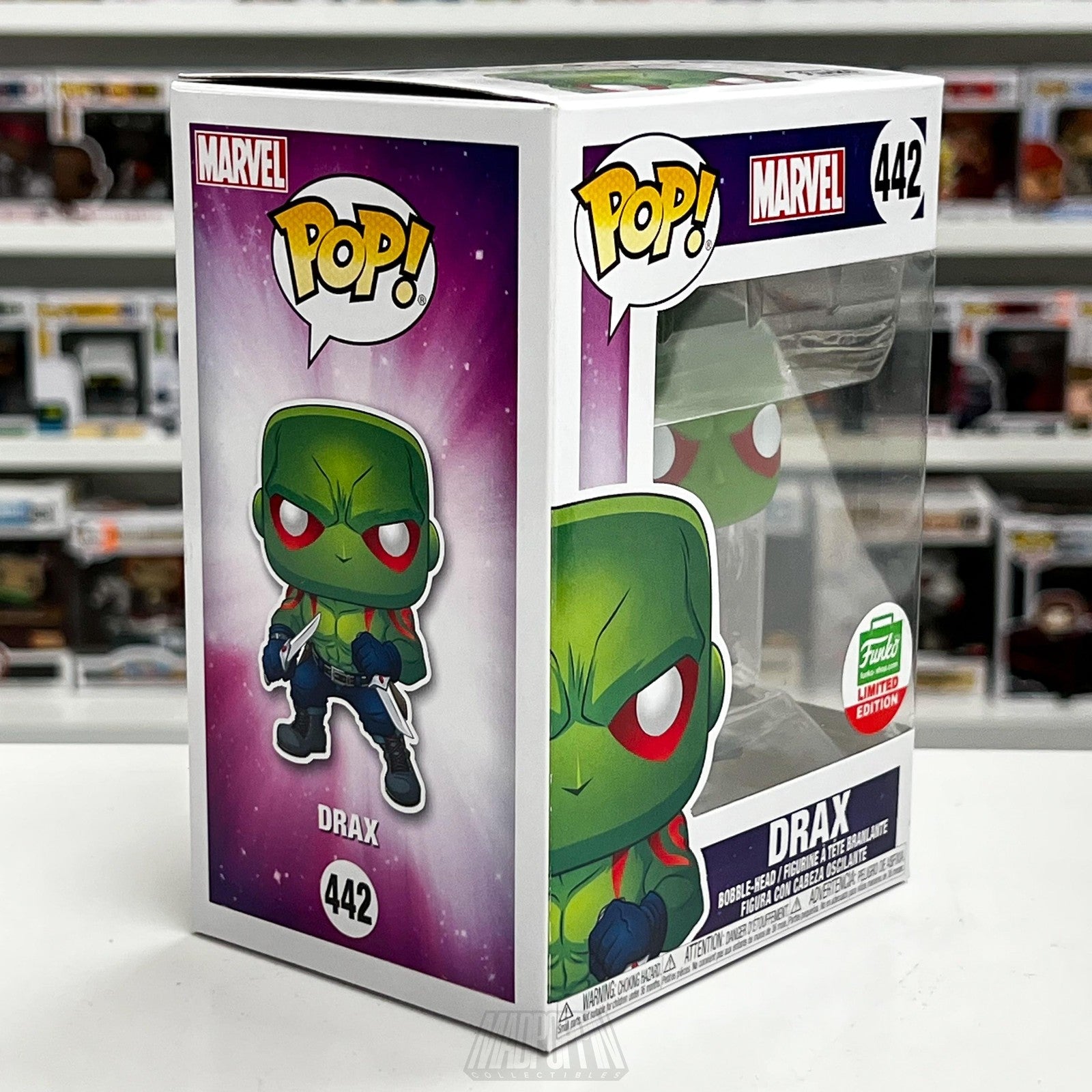 Funko Pop Marvel Drax 442 Guardians of the Galaxy Limited Edition Vinyl Figure